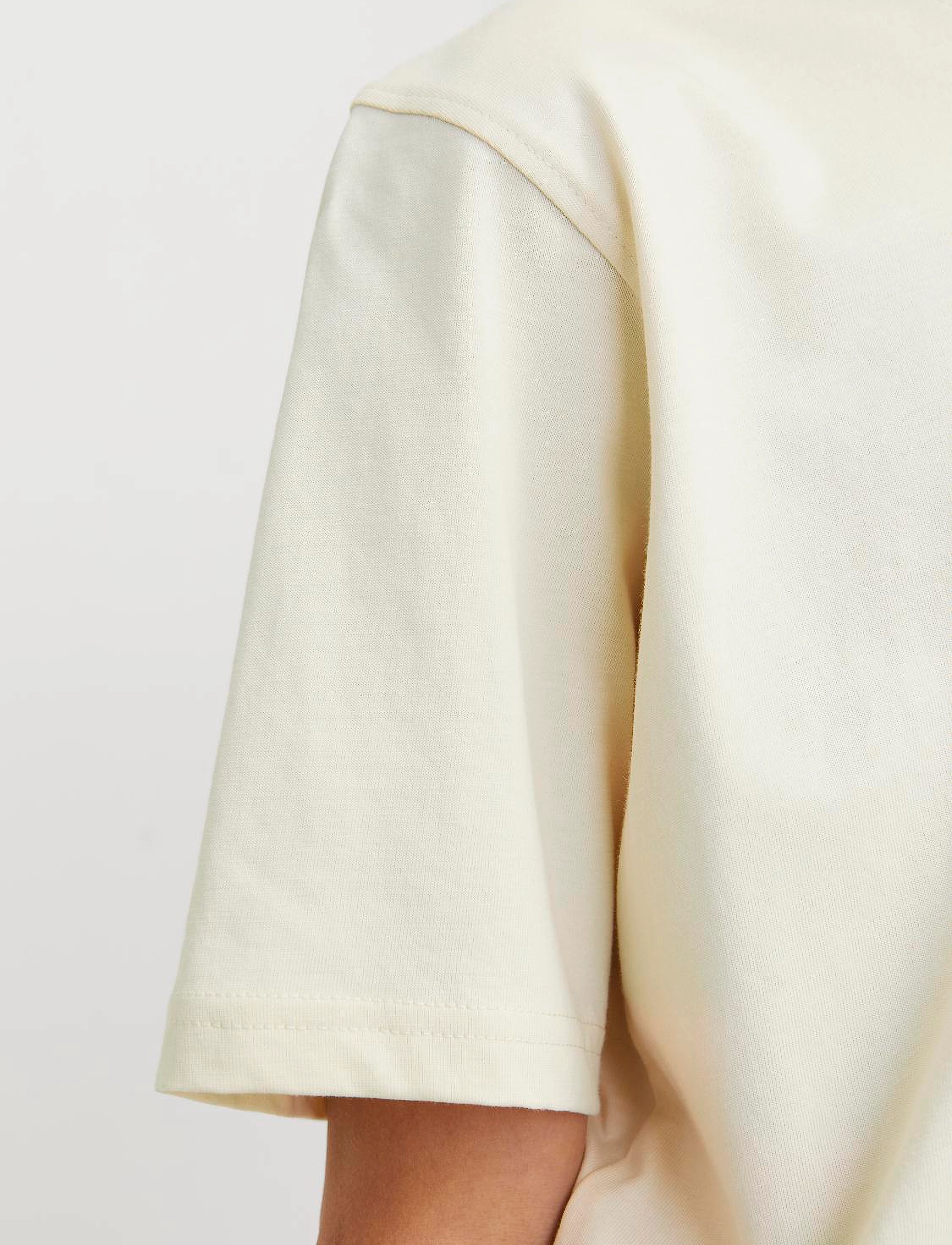 Jack & Jones - JORFREDERIKSBERG TEE SS CREW  NOOS JNR - stutterma bolir - antique white - 4