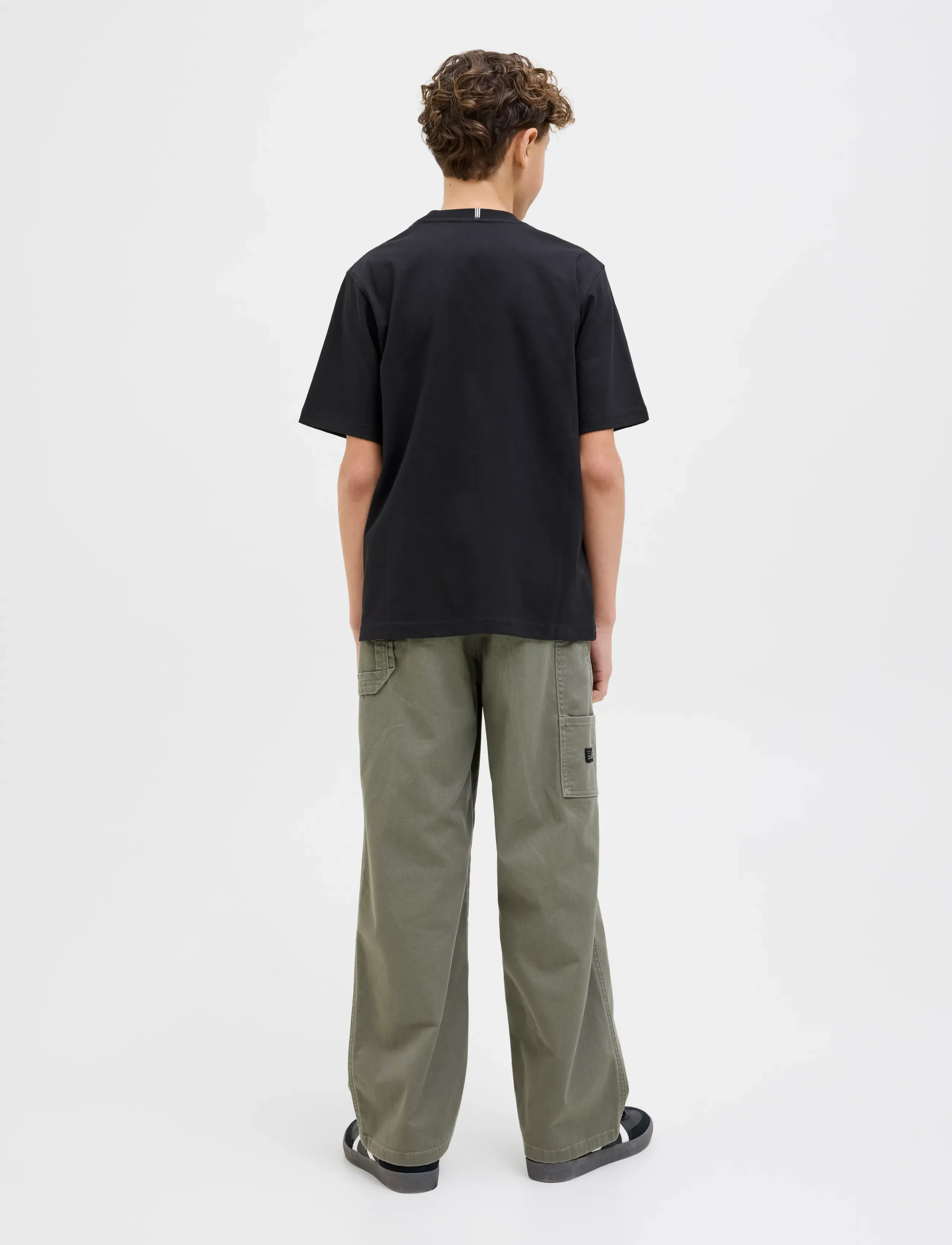 Jack & Jones - JORFREDERIKSBERG TEE SS CREW  NOOS JNR - kortærmede t-shirts - black - 2