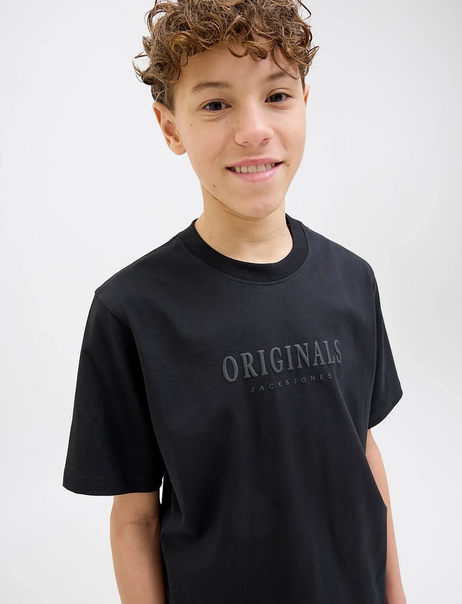 Jack & Jones - JORFREDERIKSBERG TEE SS CREW NOOS JNR - kurzärmelige - black - 5