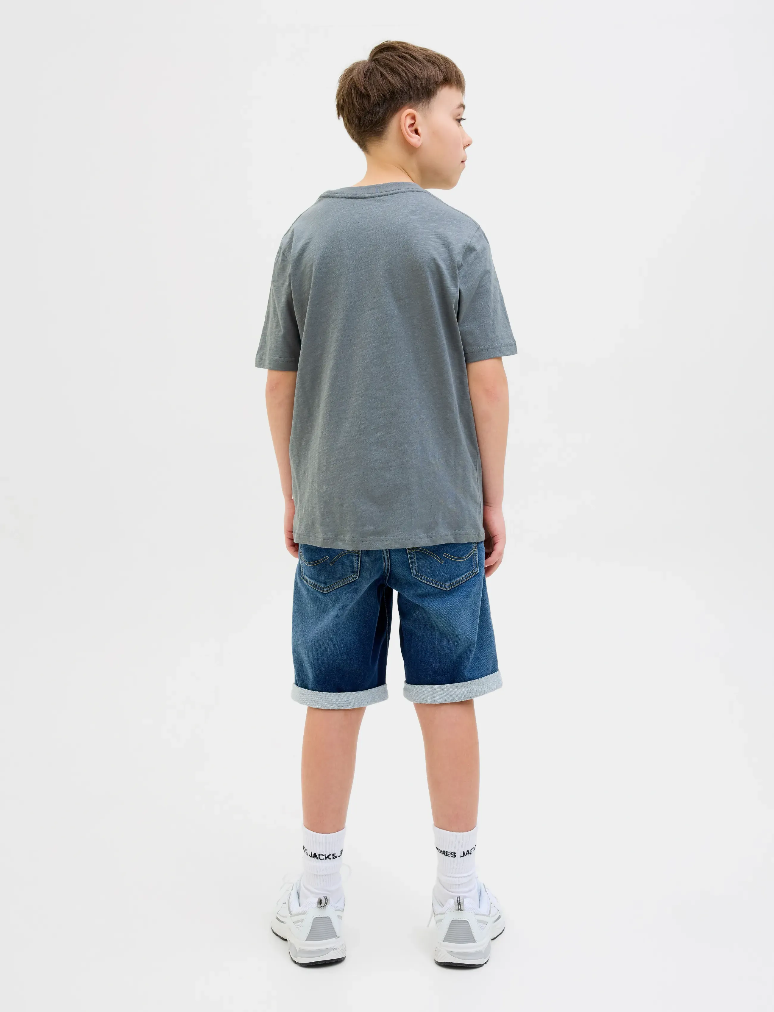 Jack & Jones - JORSPLIT AOP POCKET TEE SS CREW NE JNR - kurzärmelige - stormy weather - 2