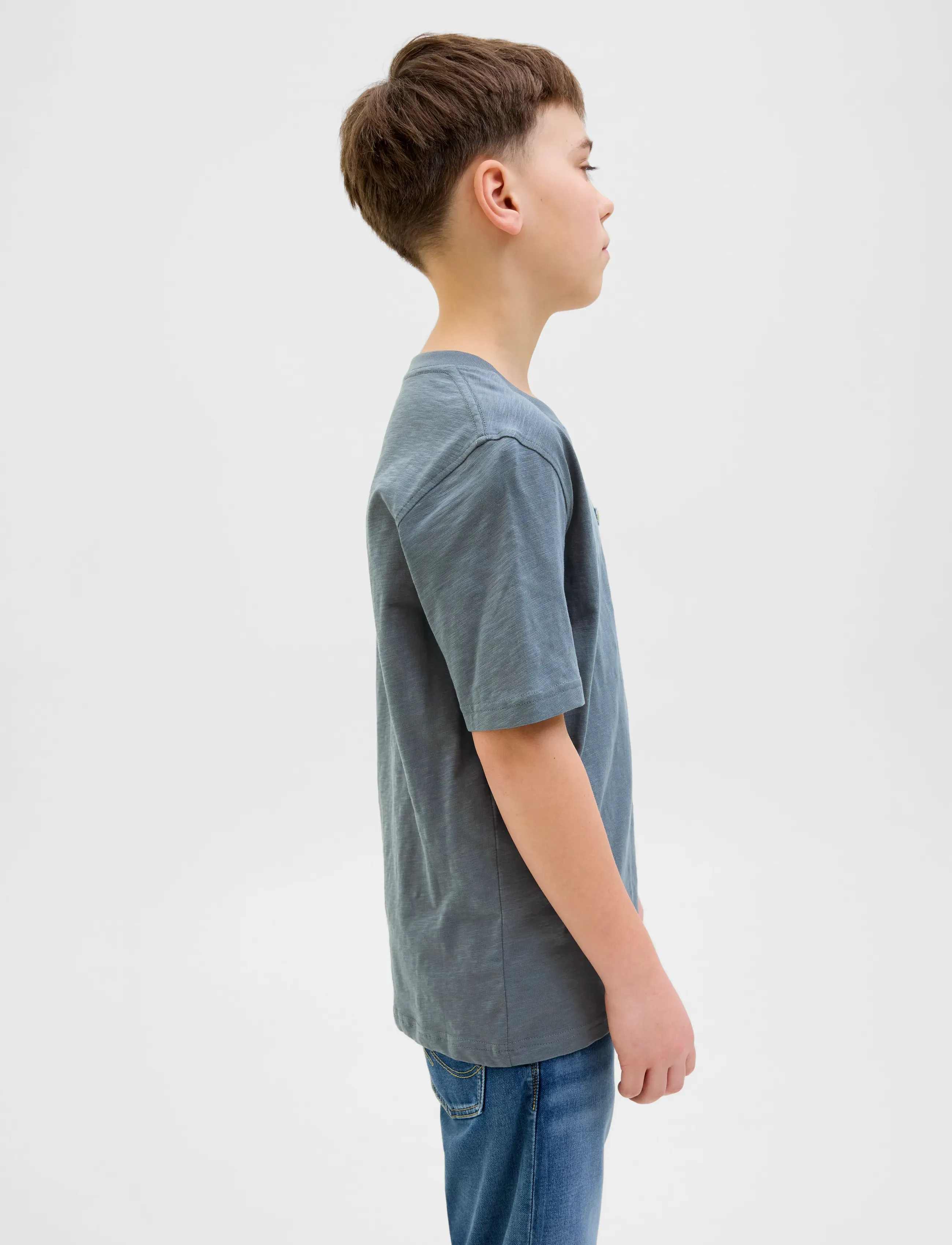 Jack & Jones - JORSPLIT AOP POCKET TEE SS CREW NE JNR - kurzärmelige - stormy weather - 4