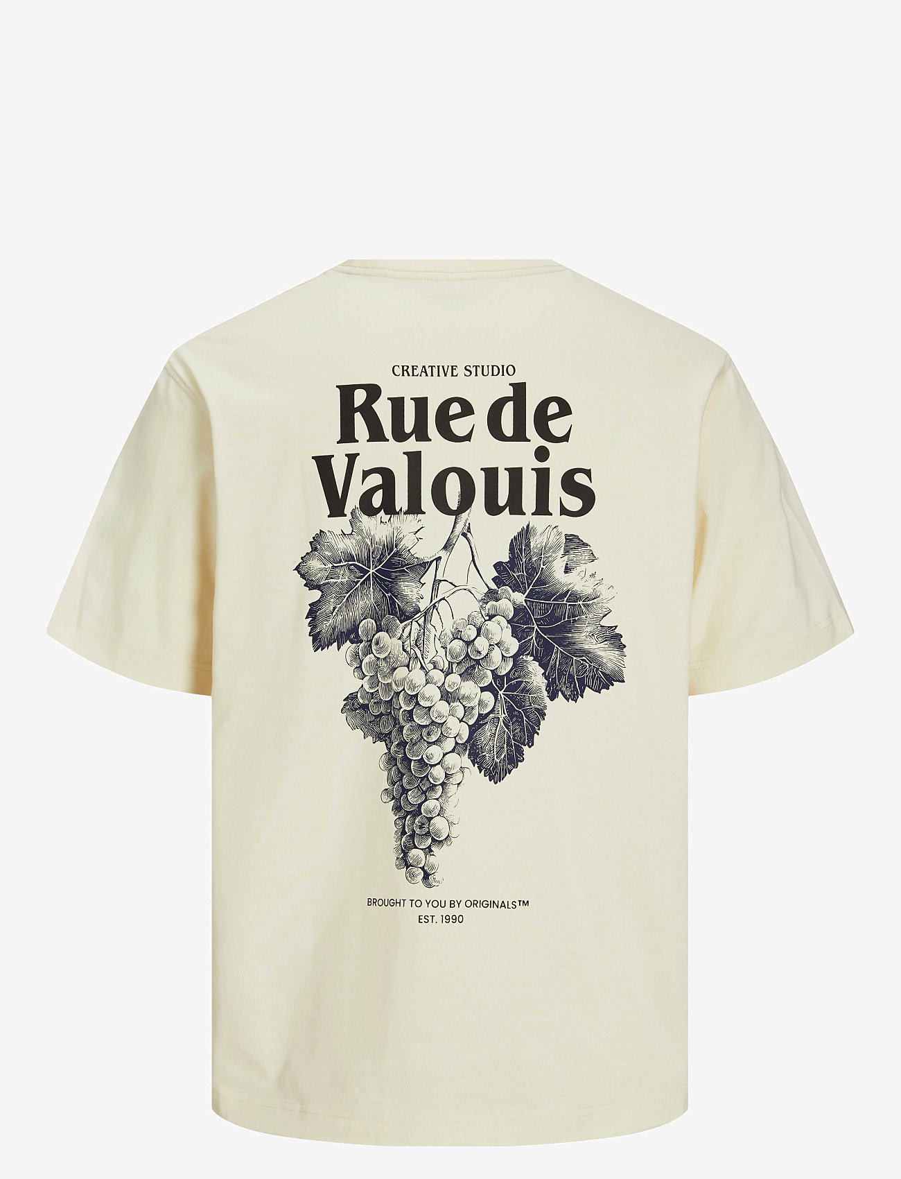 Jack & Jones - JORPAROS EASTER SKETCH TEE SS CREW N JNR - kurzärmelige - antique white - 2