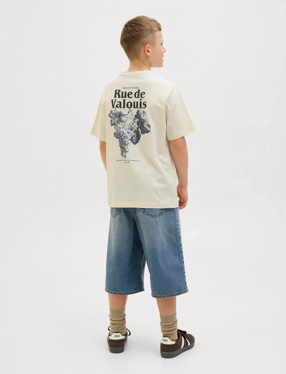 Jack & Jones - JORPAROS EASTER SKETCH TEE SS CREW N JNR - kurzärmelige - antique white - 5