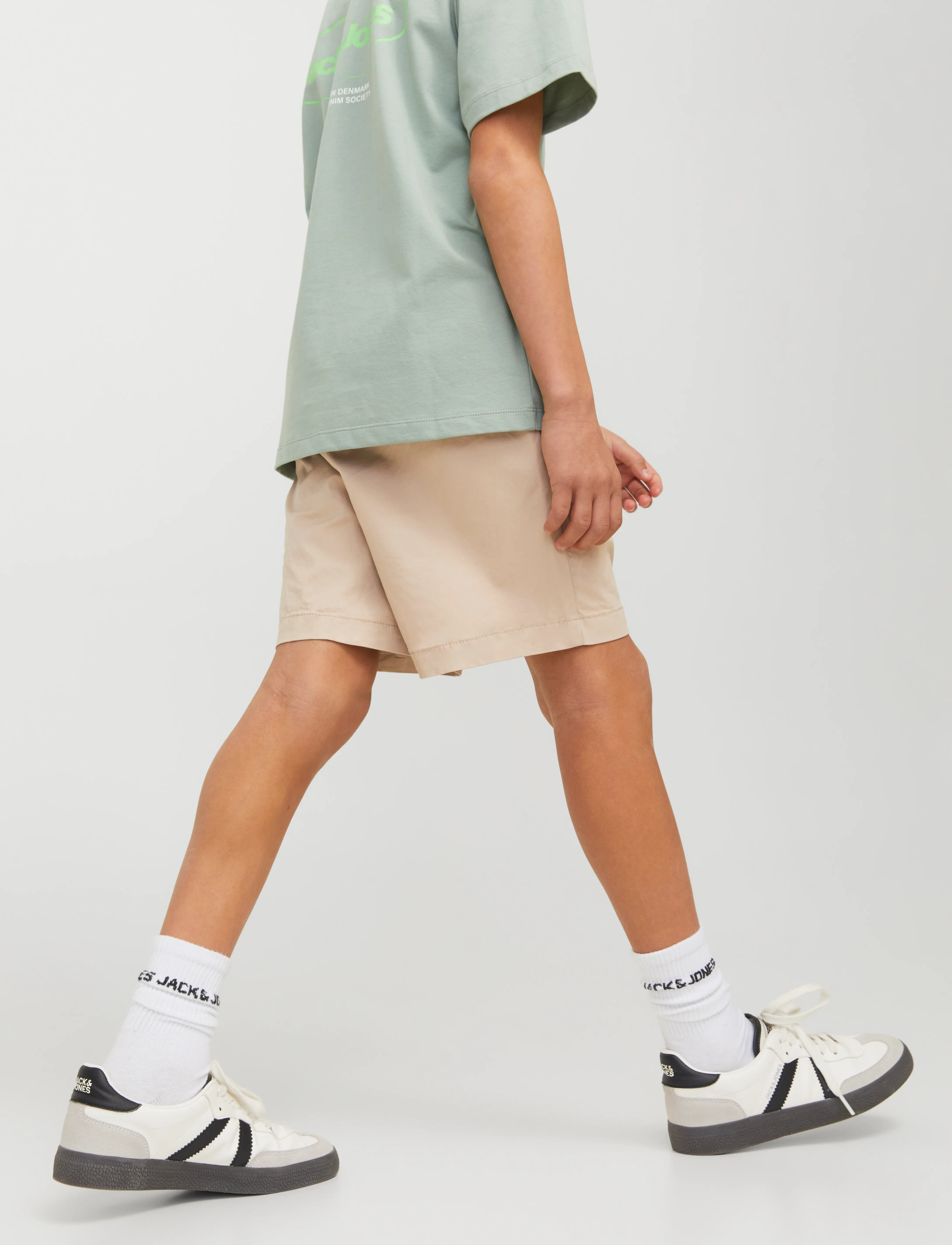 Jack & Jones - JPSTJAIDEN JJCAMPAIGN HYBRID JOGGE JNR - chino-shorts - oxford tan - 4