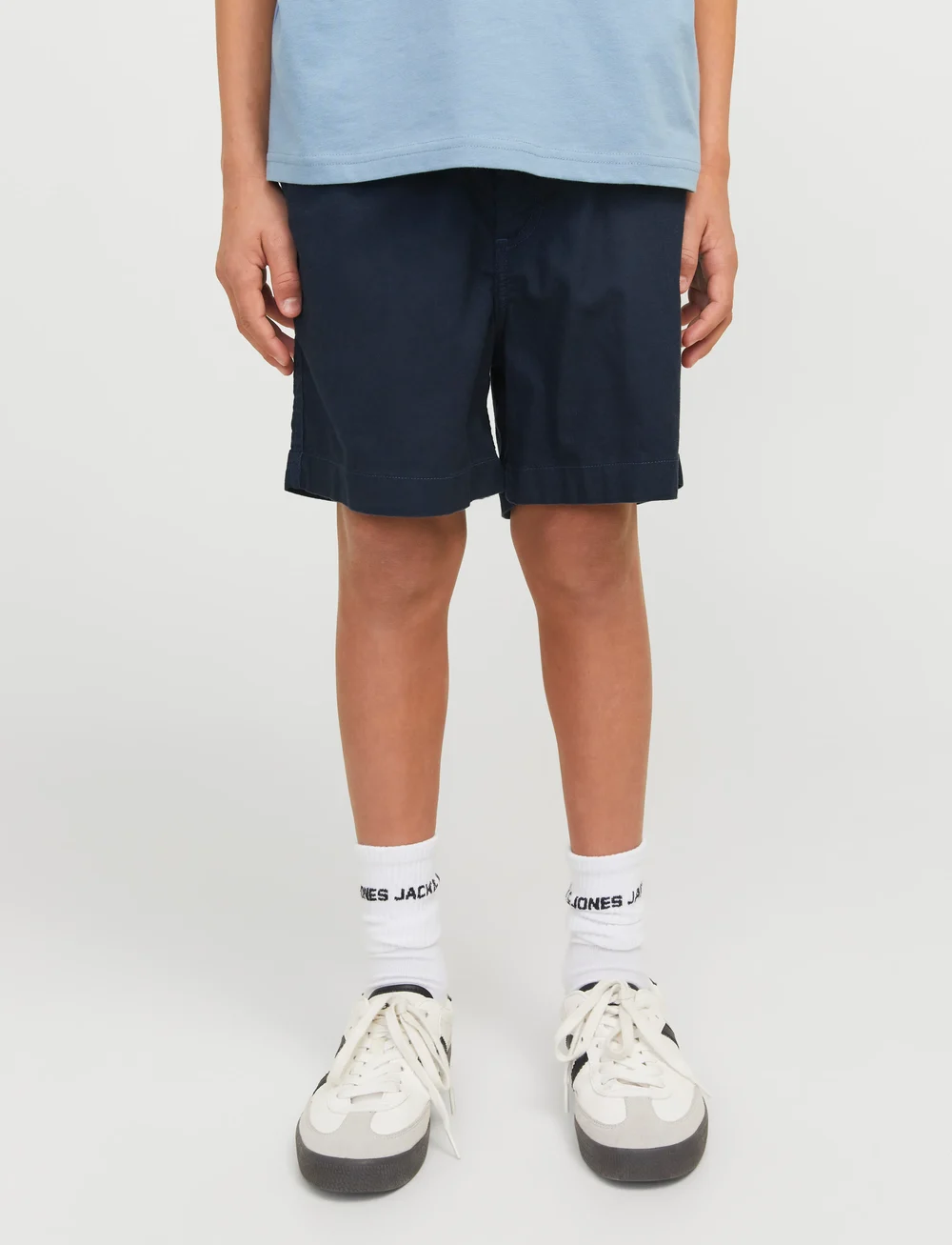 Jack & Jones - JPSTJAIDEN JJCAMPAIGN HYBRID BONDI JNR - chino-shorts - dark navy - 0