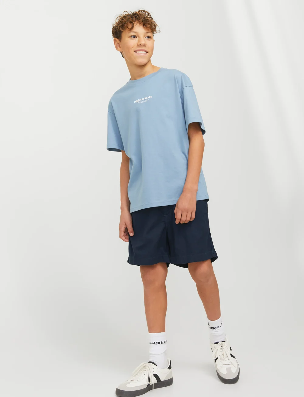 Jack & Jones - JPSTJAIDEN JJCAMPAIGN HYBRID BONDI JNR - chino-shorts - dark navy - 5