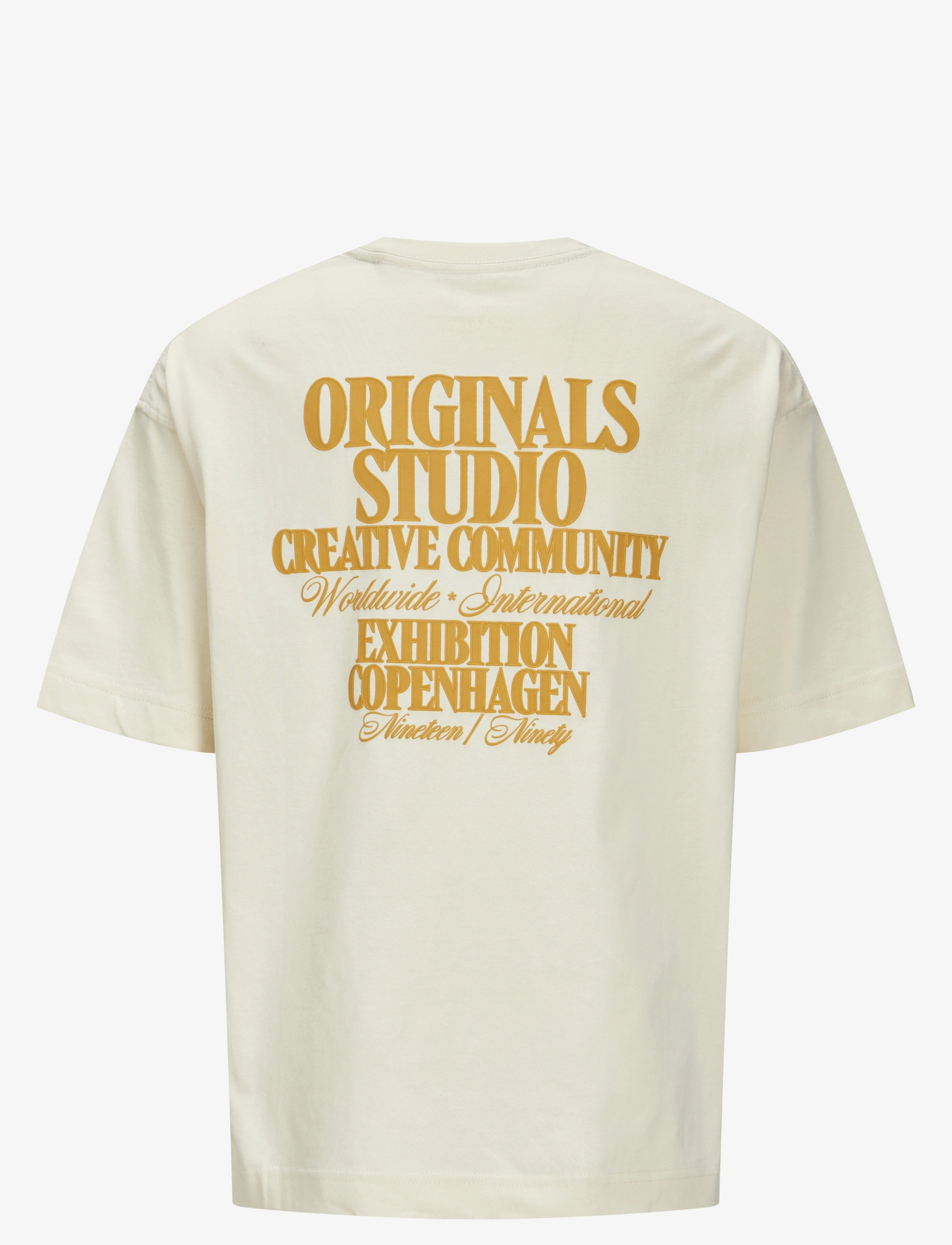 Jack & Jones - JORROXBURY TYPE TEE SS CREW NECK JNR - antique white - 1