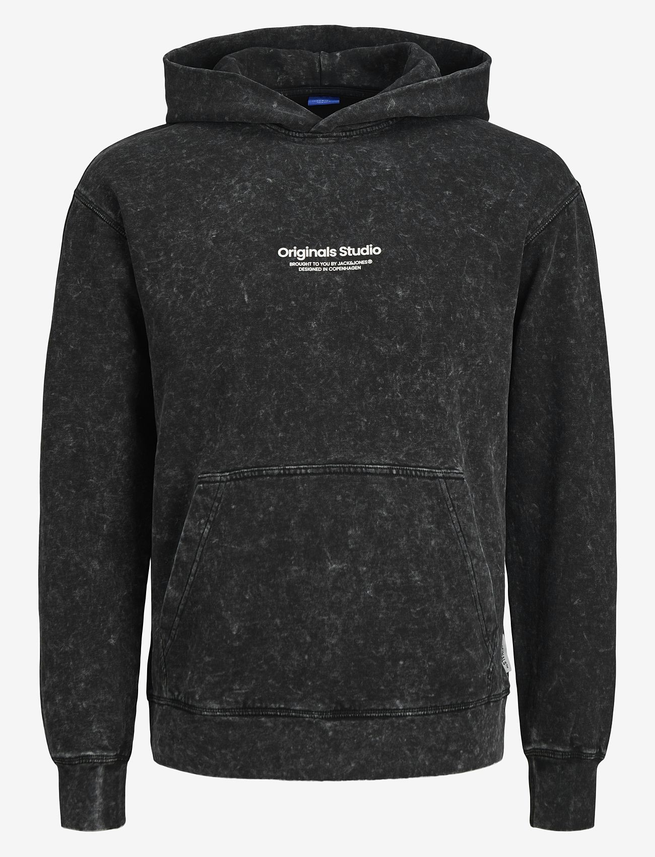 Jack & Jones - JORVESTERBRO WASH SWEAT HOOD AW JNR - huvtröjor - black - 0