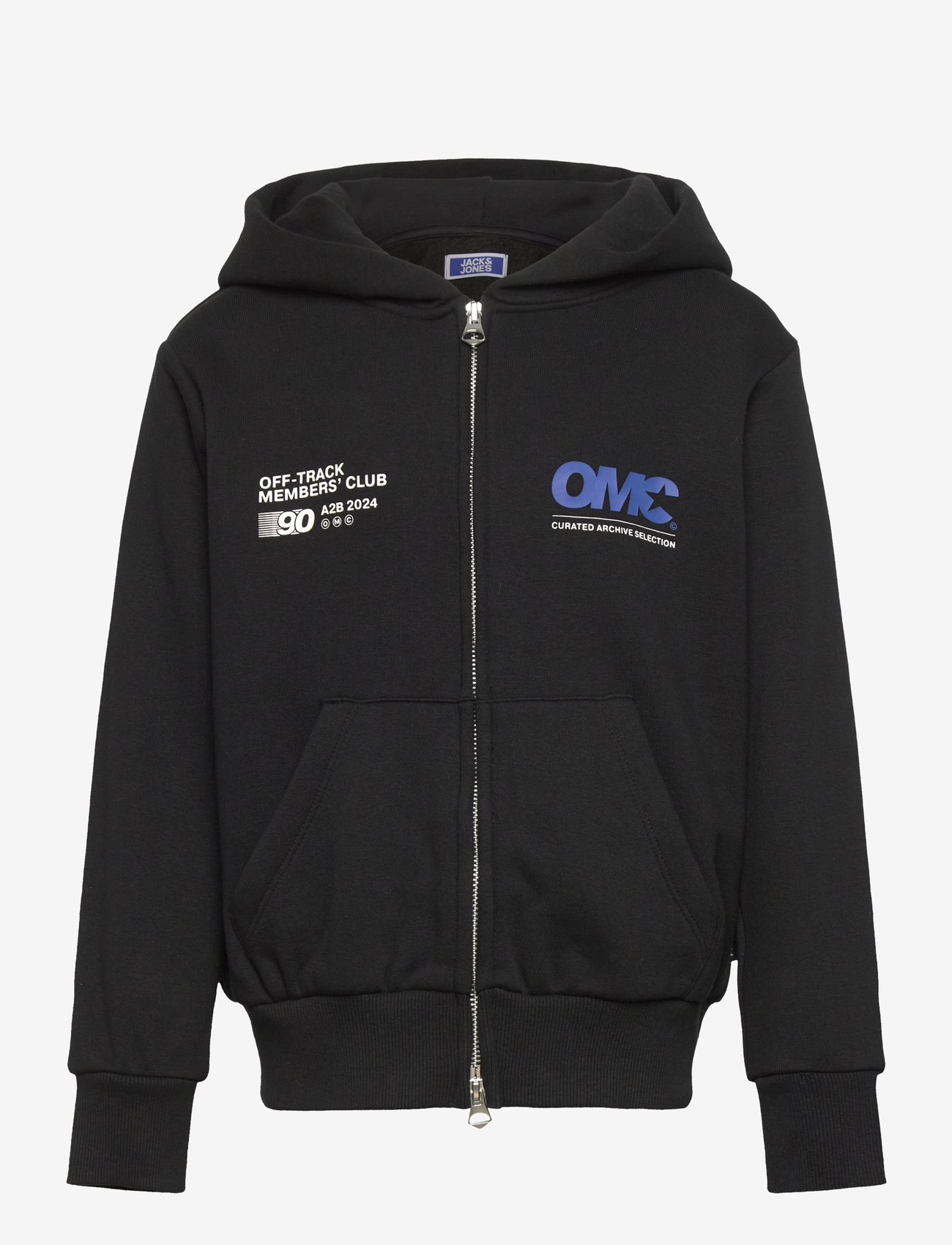 Jack & Jones - JCOREFLEX SWEAT ZIP HOOD JNR - herbstliche kleidung - black - 0