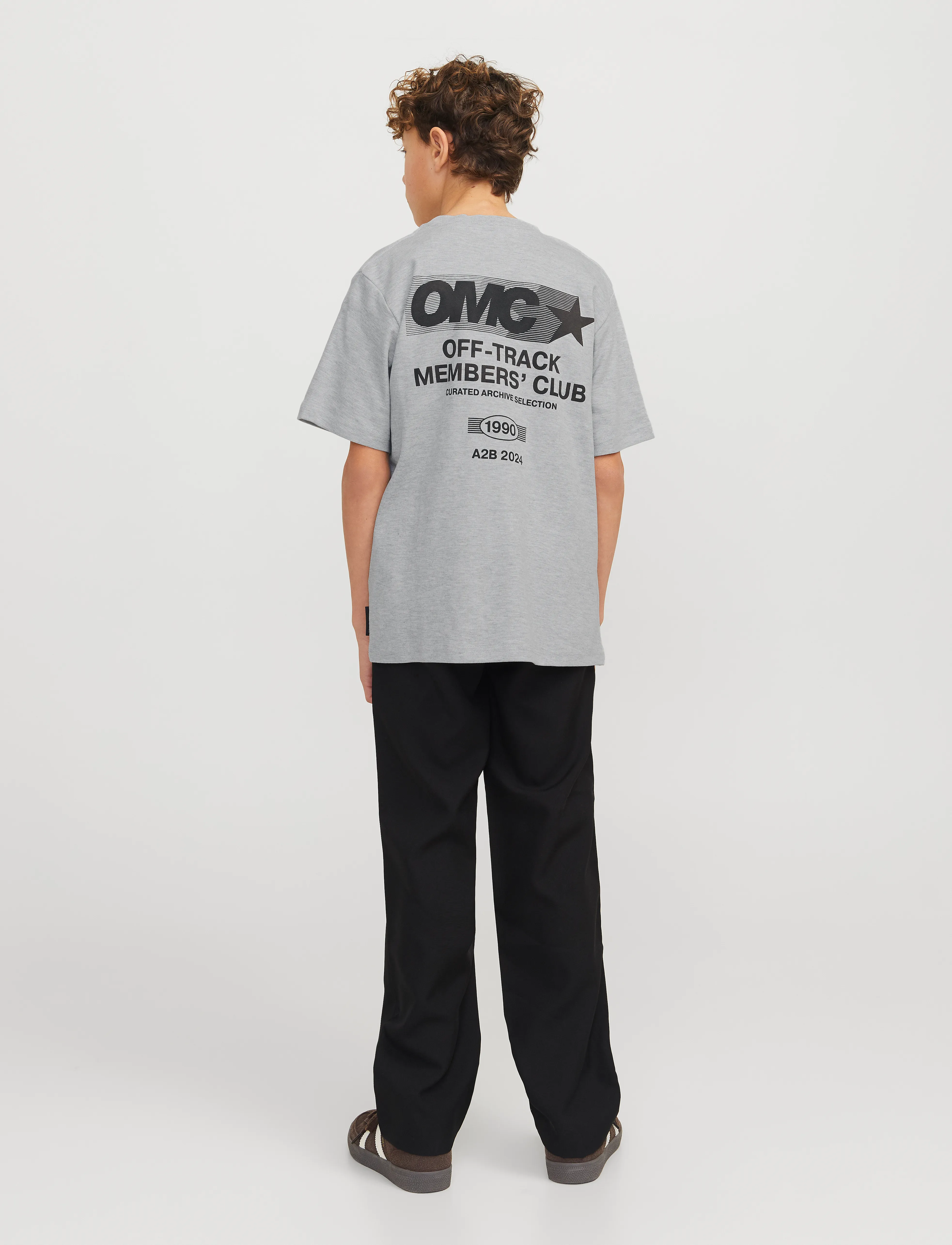 Jack & Jones - JCOREFLEX TEE SS CREW NECK STYD AW JNR - light grey melange - 3