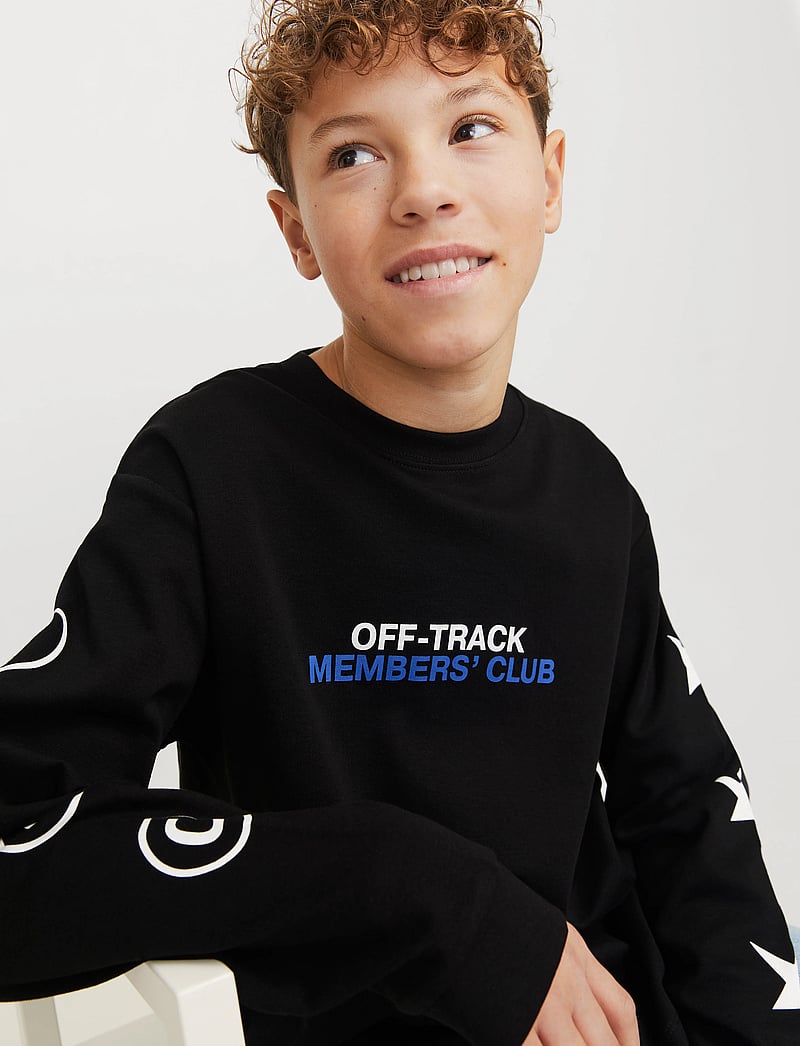 Jack & Jones - JCOREFLEX TEE LS CREW NECK STYD AW JNR - langärmelig - black - 5