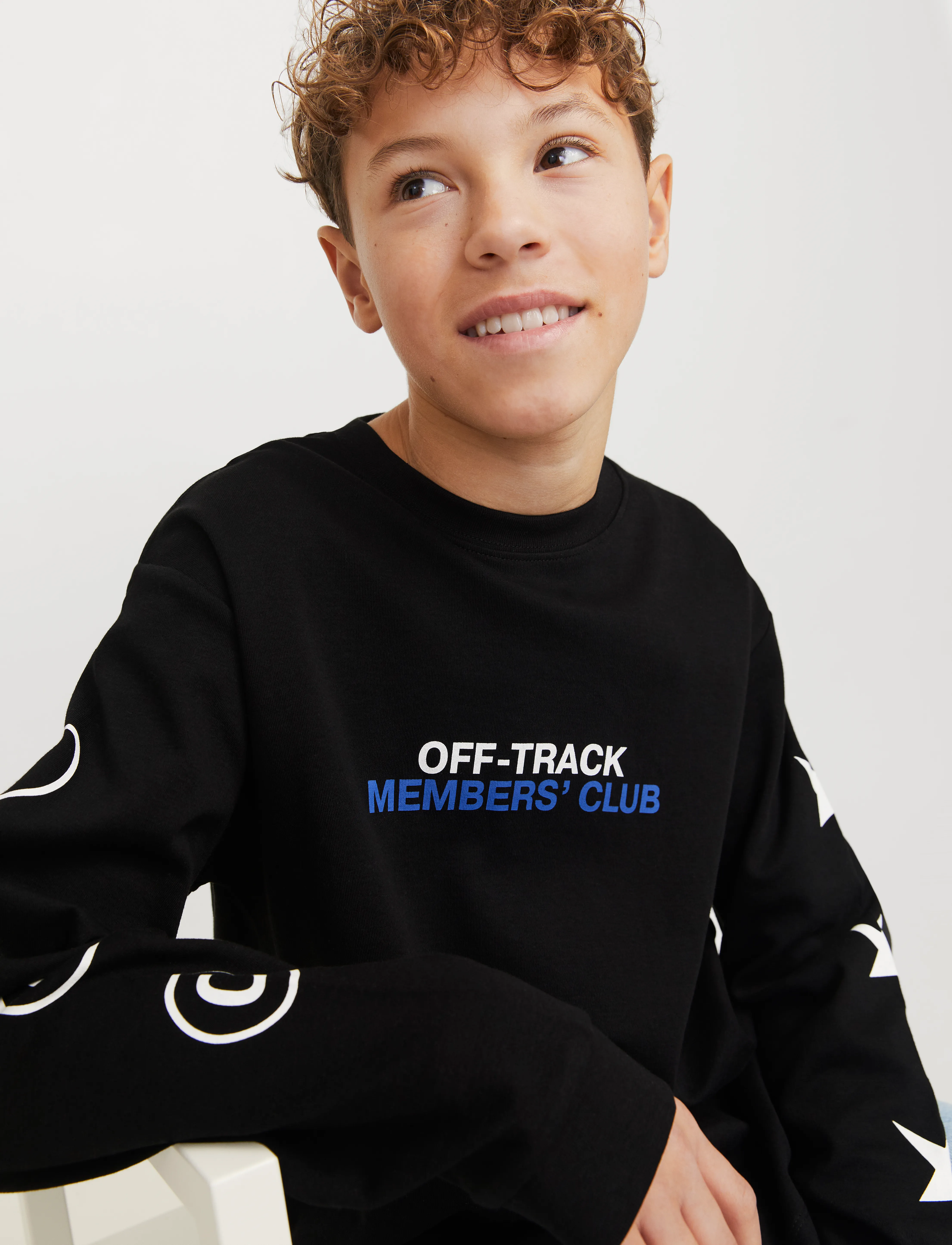 Jack & Jones - JCOREFLEX TEE LS CREW NECK STYD AW JNR - black - 5