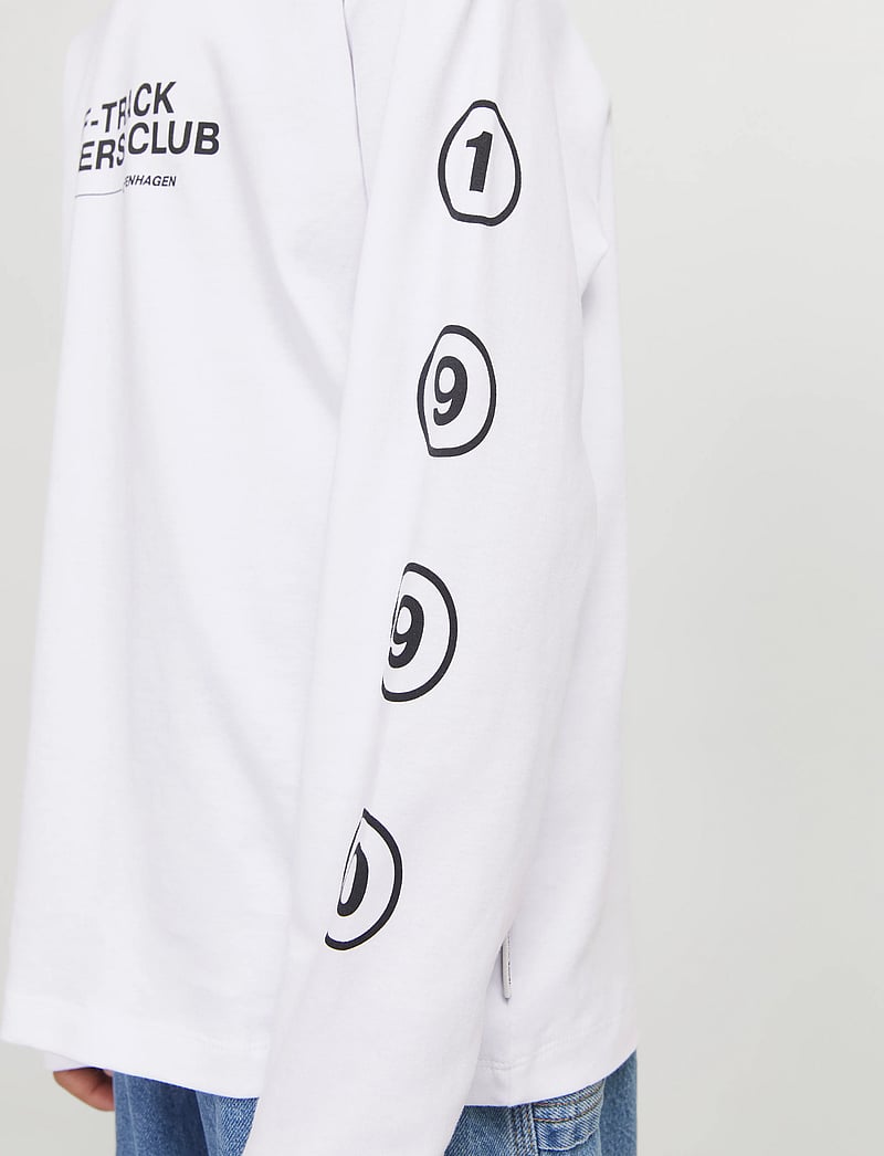 Jack & Jones - JCOREFLEX TEE LS CREW NECK STYD AW JNR - langärmelig - bright white - 3