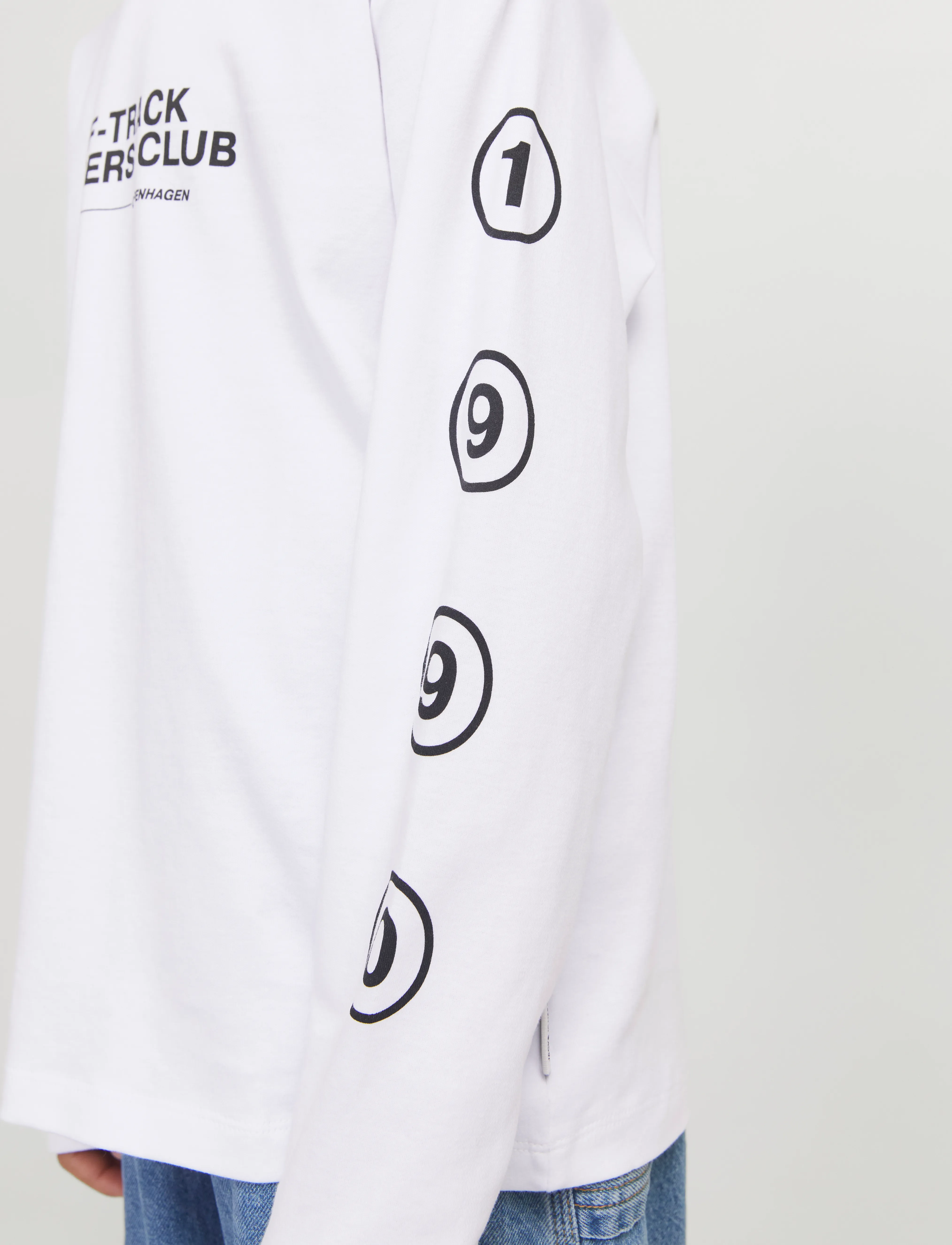 Jack & Jones - JCOREFLEX TEE LS CREW NECK STYD AW JNR - bright white - 3