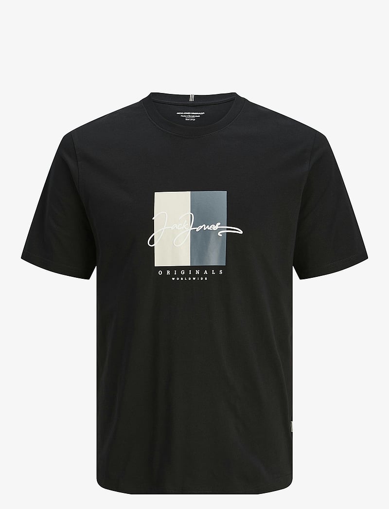 Jack & Jones - JORFREDERIKSBERG BOXSCRIPT TEE SS SN JNR - kurzärmelige - black - 1