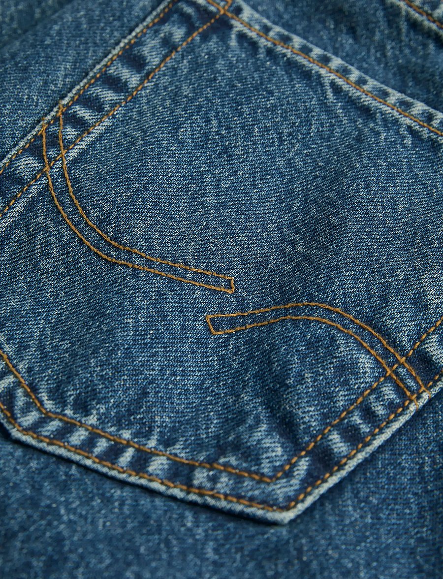 Jack & Jones - JJICHRIS JJORIGINAL AT 055 JNR - džinsi ar platiem galiem - blue denim - 2