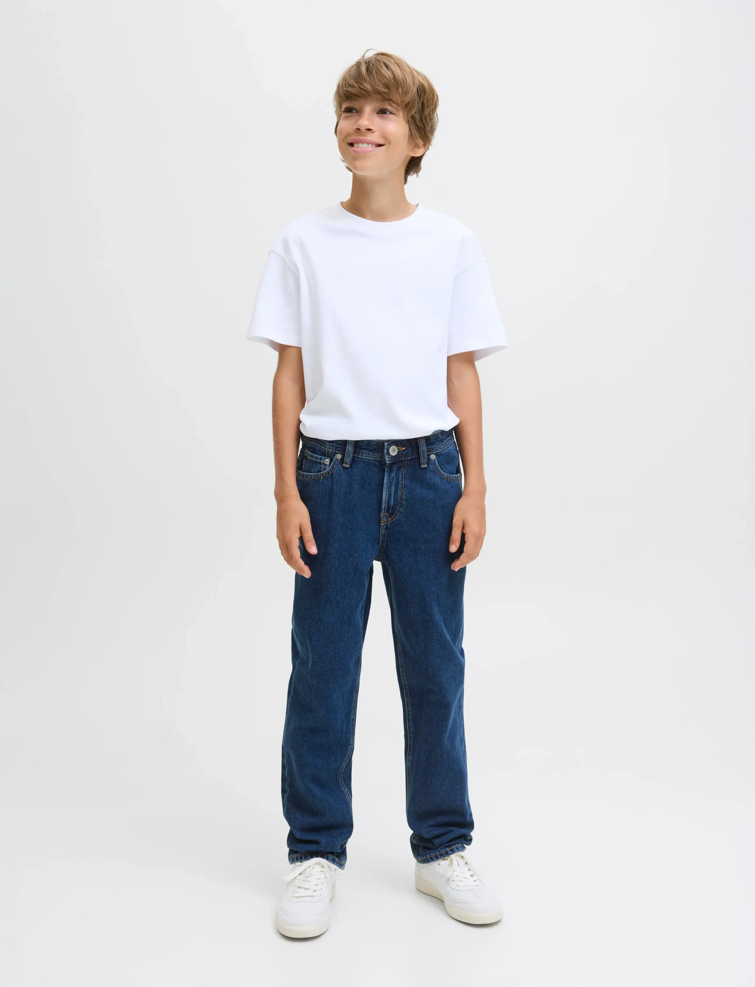 Jack & Jones - JJICLARK JJORIGINAL AKM 512 SN JNR - Įprasto kirpimo džinsai - blue denim - 4