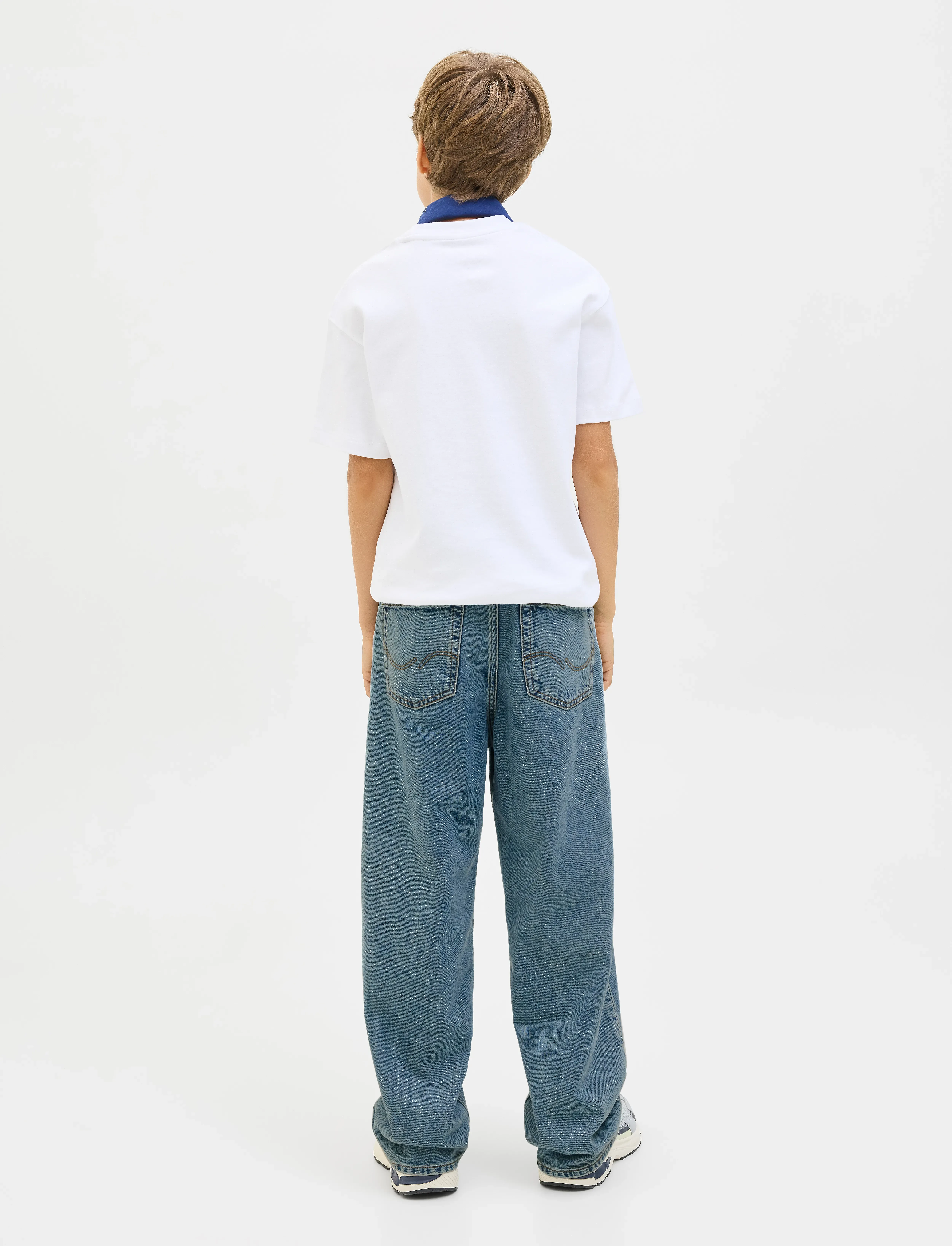 Jack & Jones - JJIALEX JJORIGINAL SQ 066 SN JNR - platėjantys apačioje - blue denim - 3
