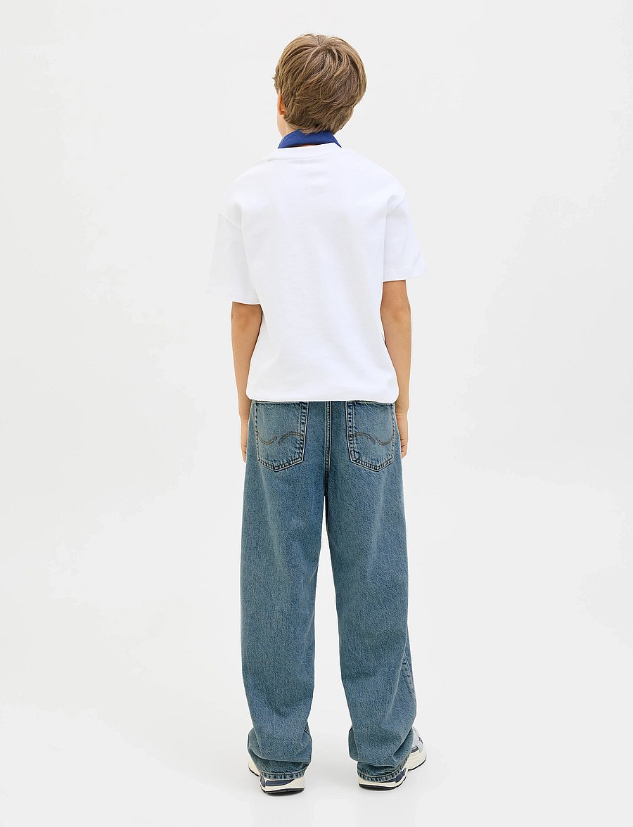 Jack & Jones - JJIALEX JJORIGINAL SQ 066 SN JNR - platėjantys apačioje - blue denim - 3
