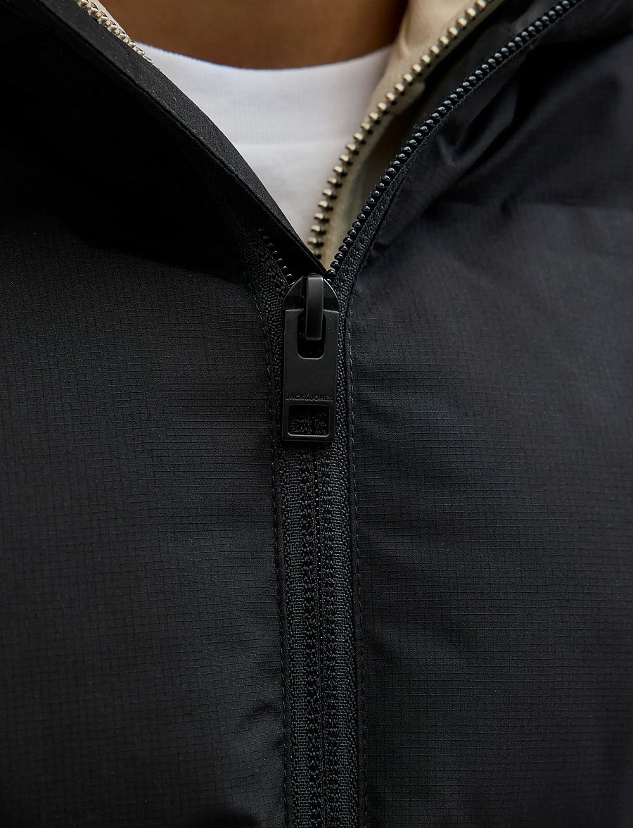 Jack & Jones - JJESOHO PUFFER HOOD SN JNR - winterjacke - black - 4