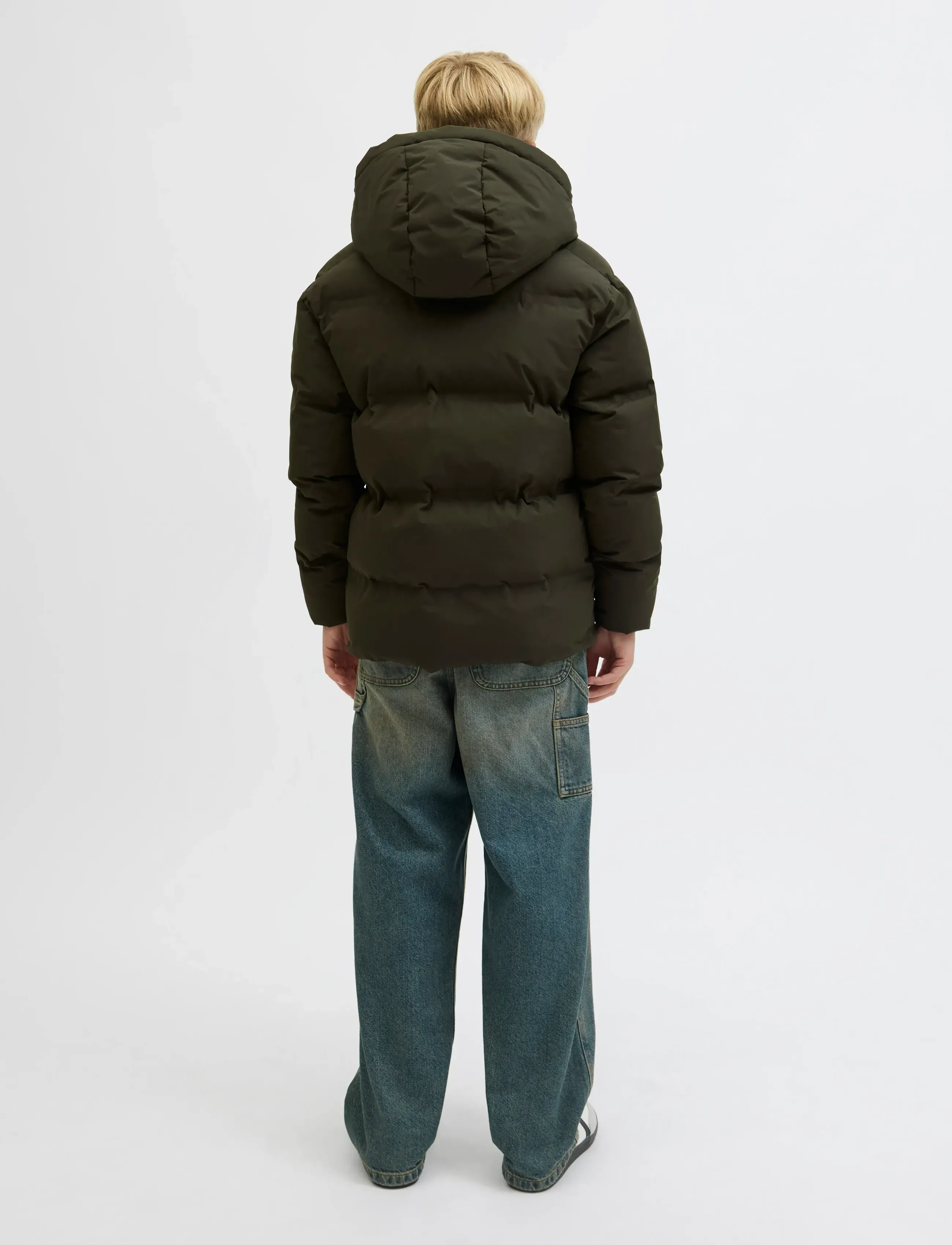 Jack & Jones - JJESOHO PUFFER HOOD SN JNR - vinterjakker - rosin - 2