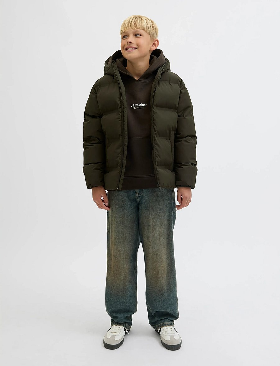 Jack & Jones - JJESOHO PUFFER HOOD SN JNR - winterjacke - rosin - 3