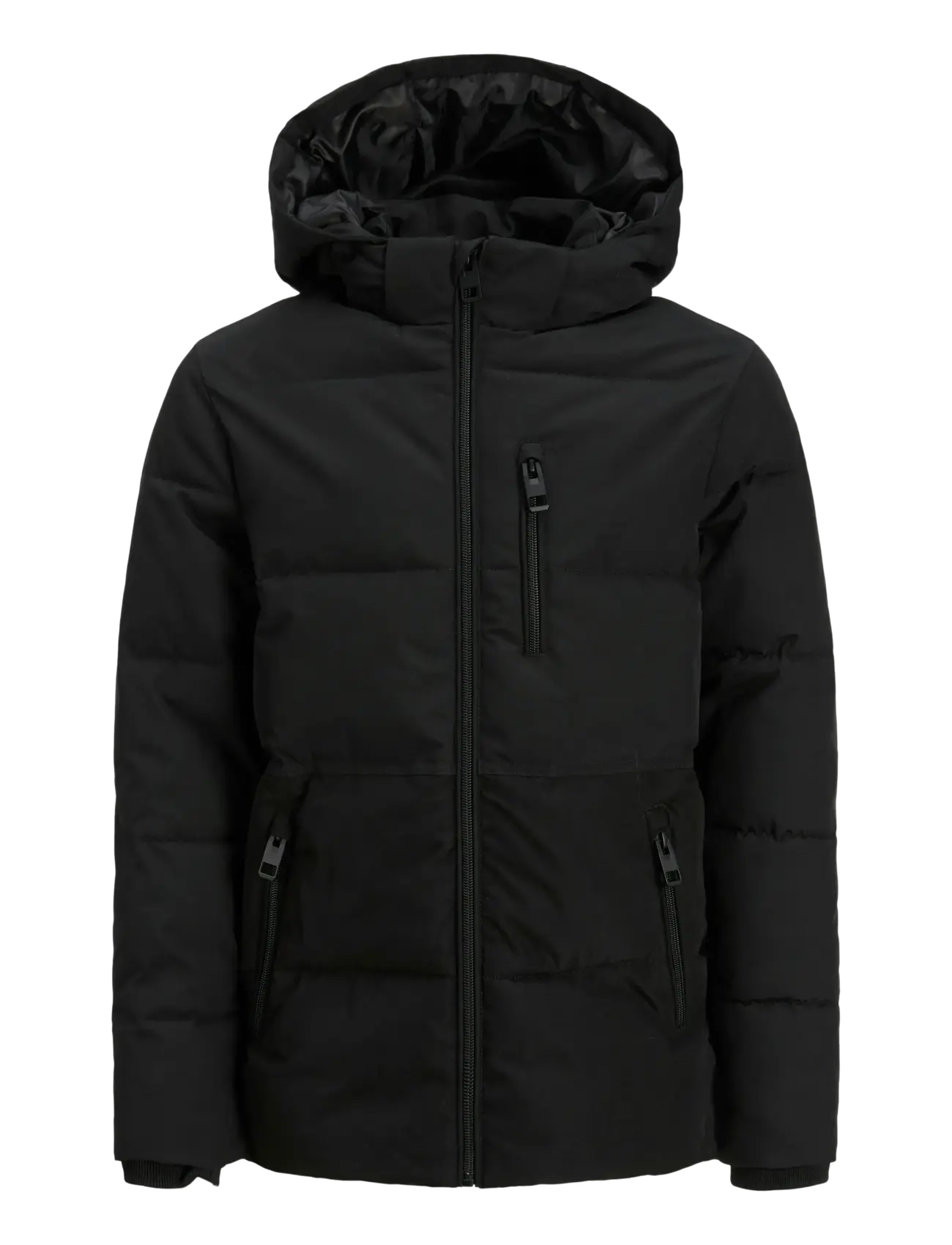 Jack & Jones JJEOWEN PUFFER SN JNR - Jakker - BLACK / black