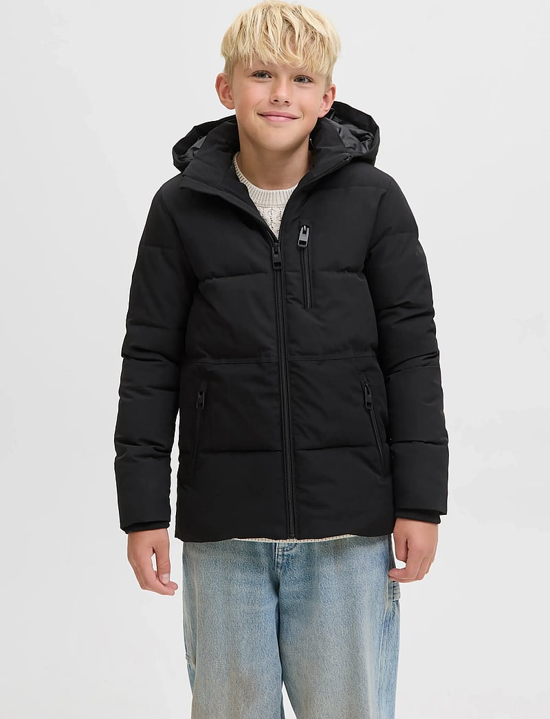 Jack & Jones - JJEOWEN PUFFER SN JNR - winterjacke - black - 0
