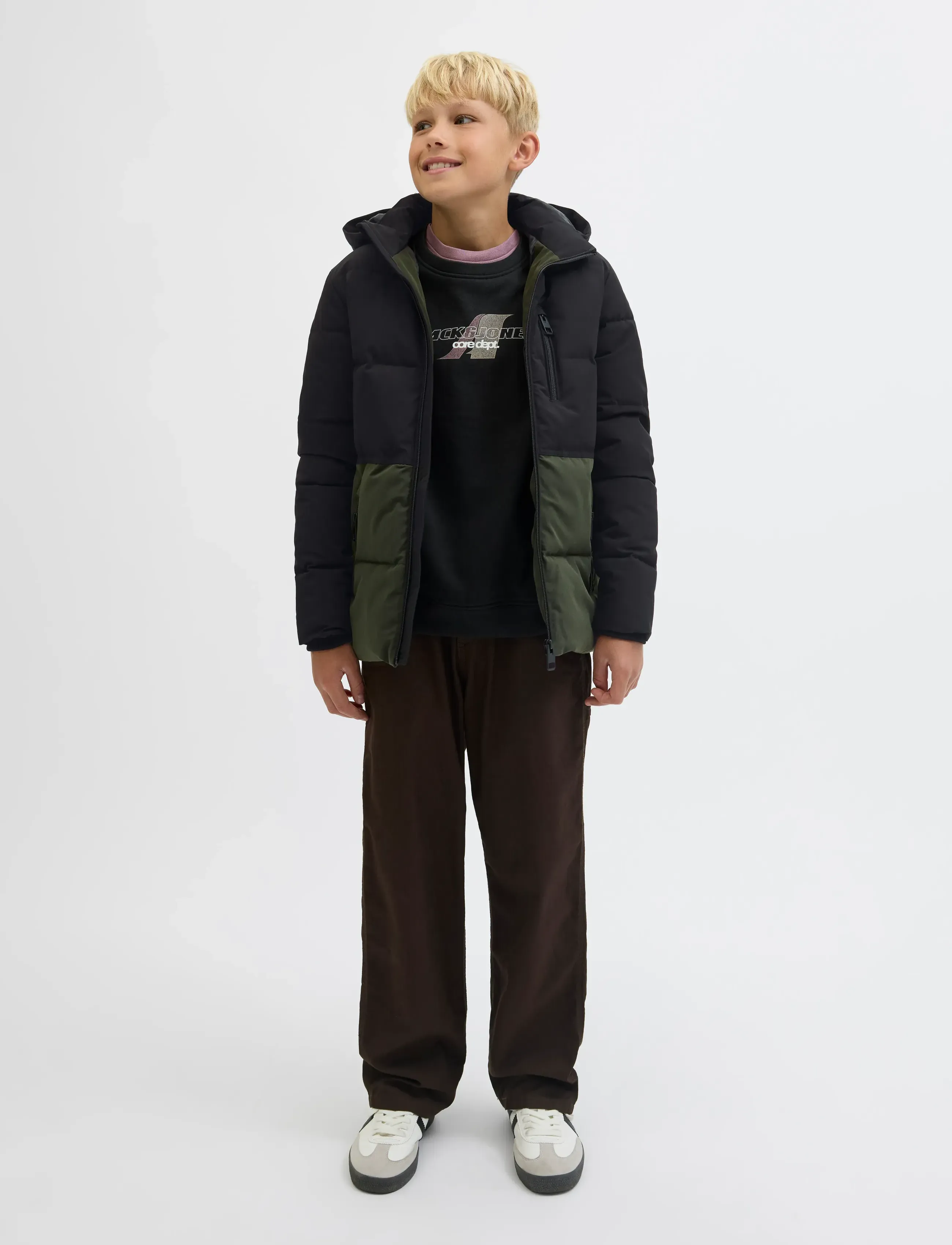 Jack & Jones - JJEOWEN PUFFER SN JNR - winterjacke - rosin - 4