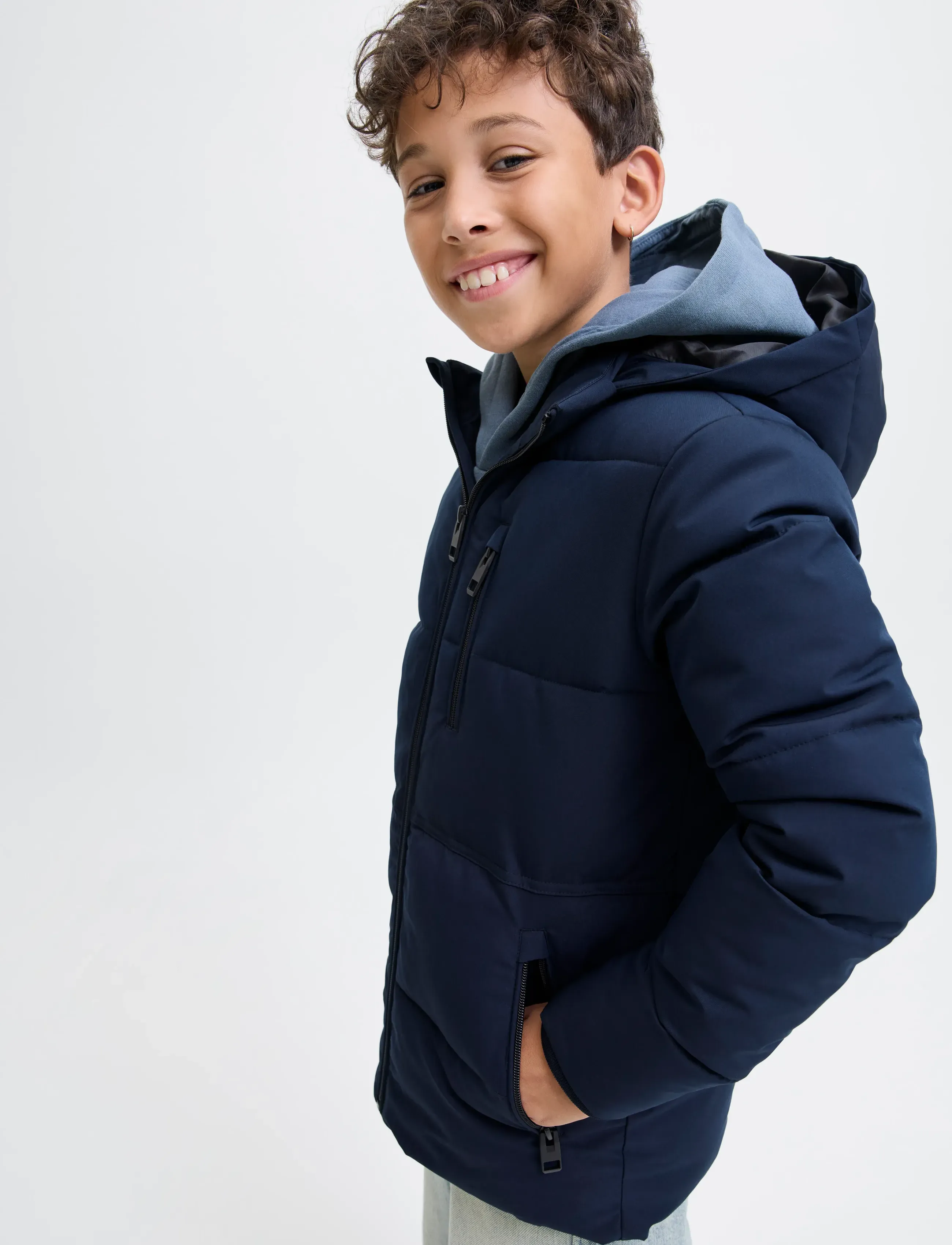 Jack & Jones - JJEOWEN PUFFER SN JNR - veste d'hiver - sky captain - 4