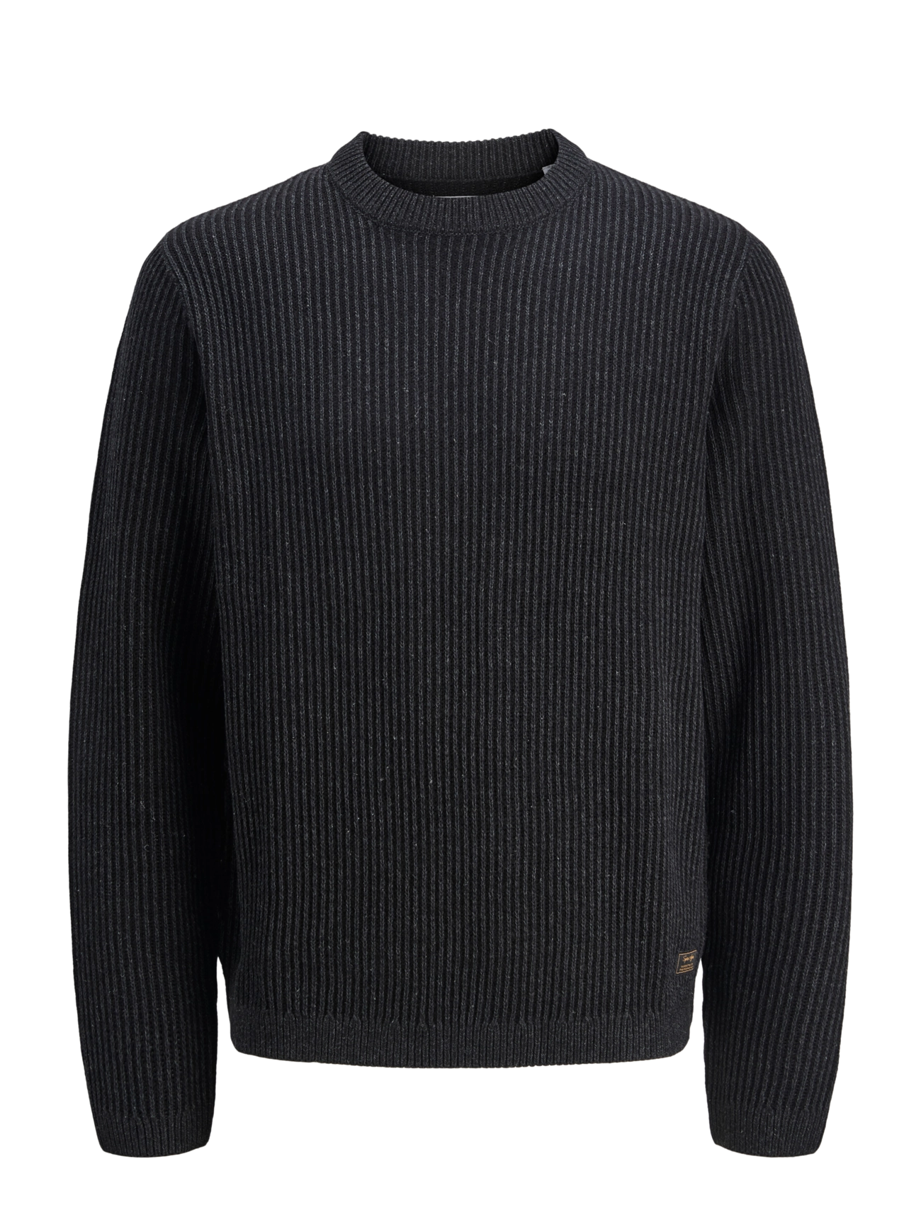Jack & Jones JJEDOVER KNIT CREW NECK JNR - Back to school - BLACK / black