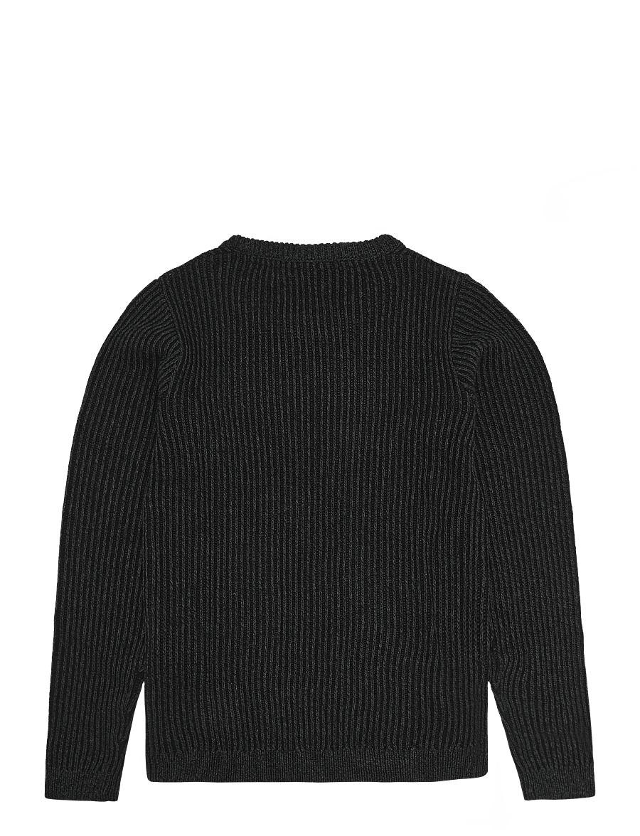Jack & Jones - JJEDOVER KNIT CREW NECK JNR - megztiniai - black - 1