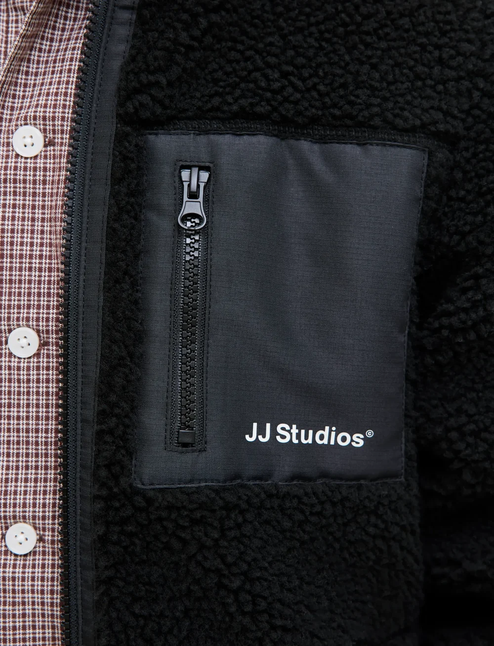 Jack & Jones - JJESOHO TEDDY JACKET SN JNR - fleecejacken - black - 4