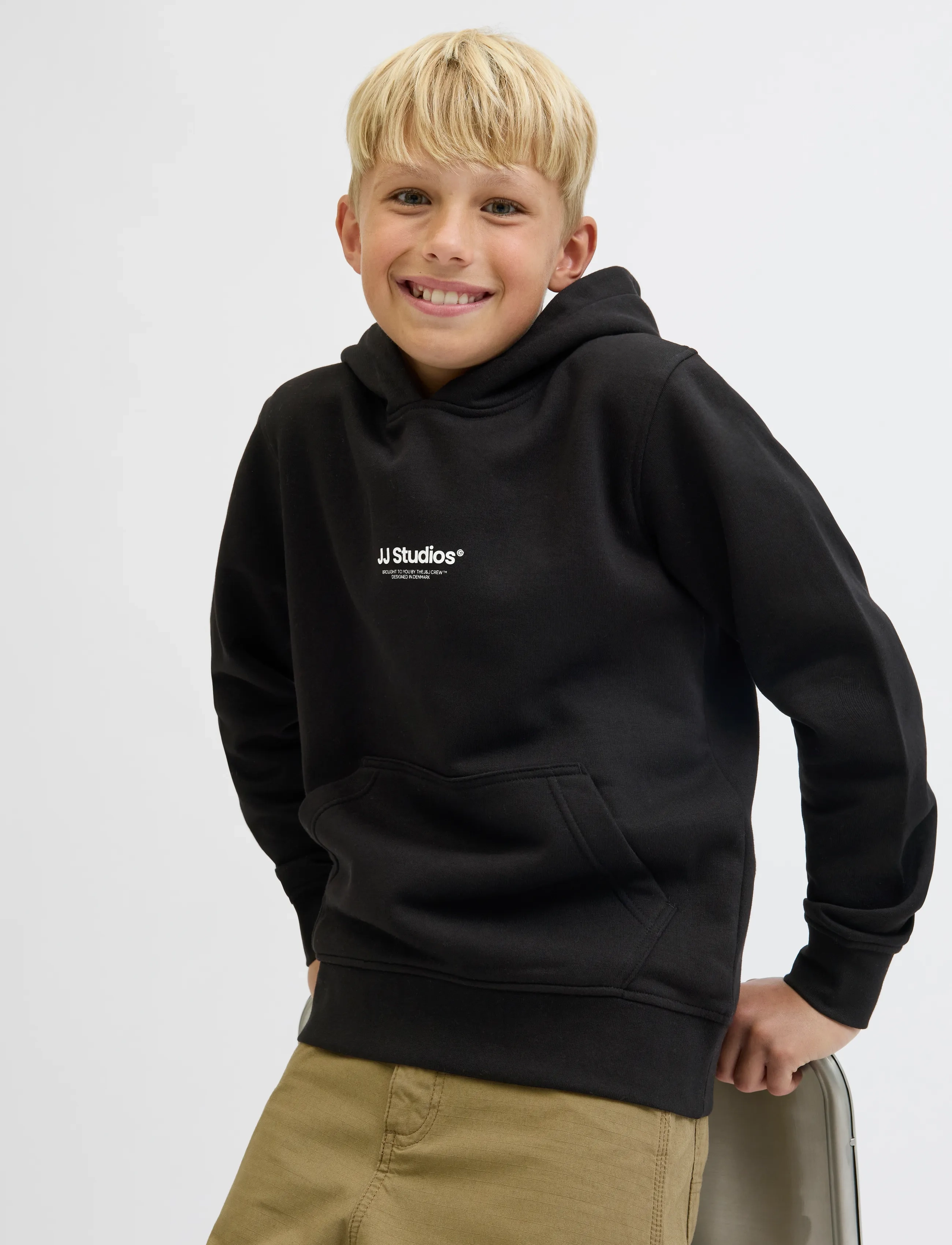 Jack & Jones - JJESOHO SWEAT HOOD NOOS JNR - hettupeysur - black - 5