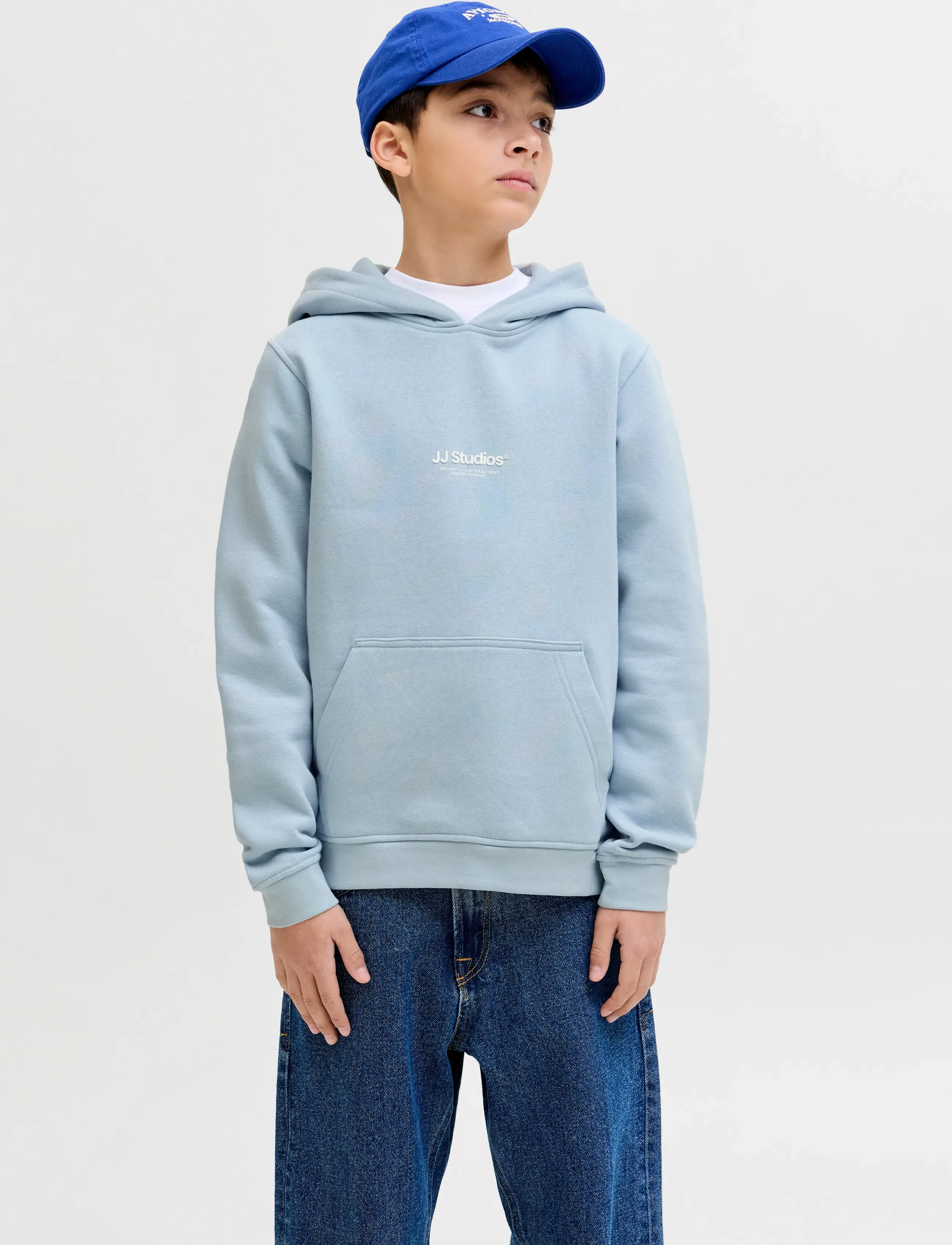 Jack & Jones JJESOHO SWEAT HOOD NOOS JNR - Sweatshirts & Hættetrøjer - CELESTIAL BLUE / blue