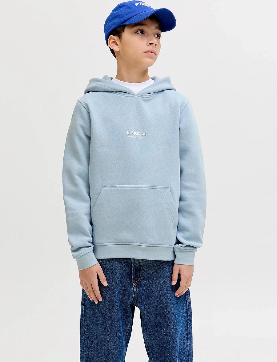 Jack & Jones - JJESOHO SWEAT HOOD NOOS JNR - kapuzenpullover - celestial blue - 0