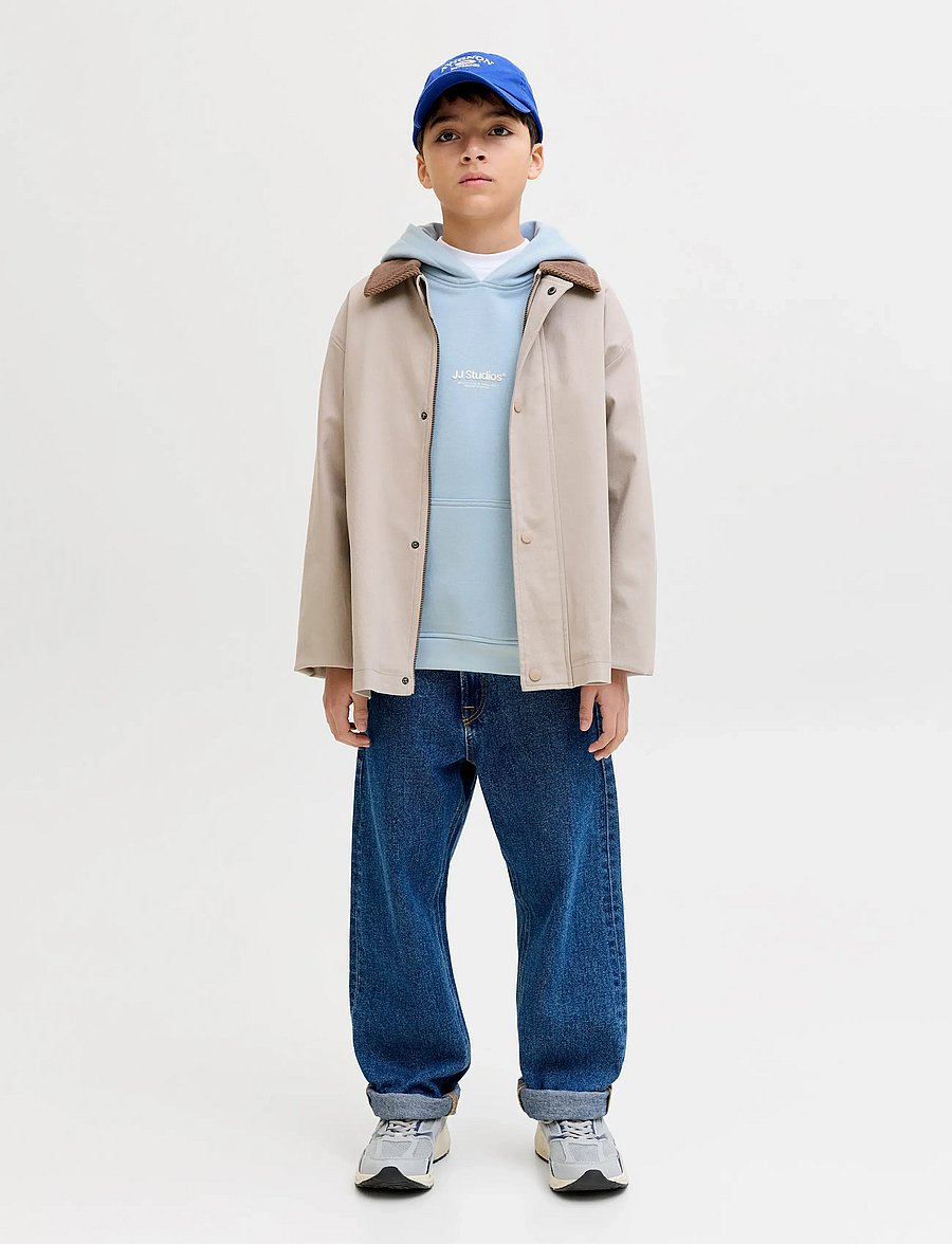 Jack & Jones - JJESOHO SWEAT HOOD NOOS JNR - kapuzenpullover - celestial blue - 3