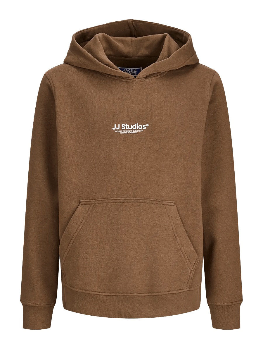 Jack & Jones - JJESOHO SWEAT HOOD NOOS JNR - huvtröjor - cocoa - 1