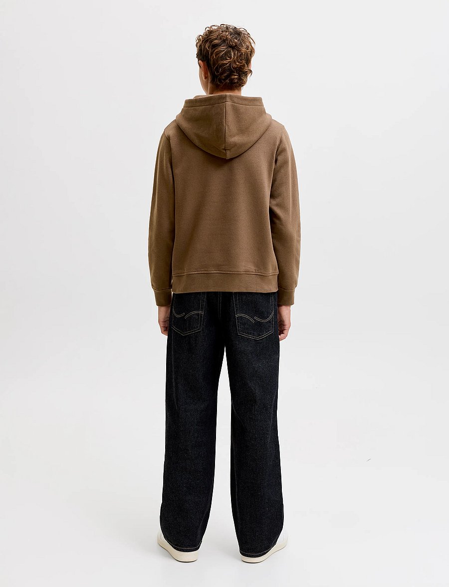 Jack & Jones - JJESOHO SWEAT HOOD NOOS JNR - huvtröjor - cocoa - 3