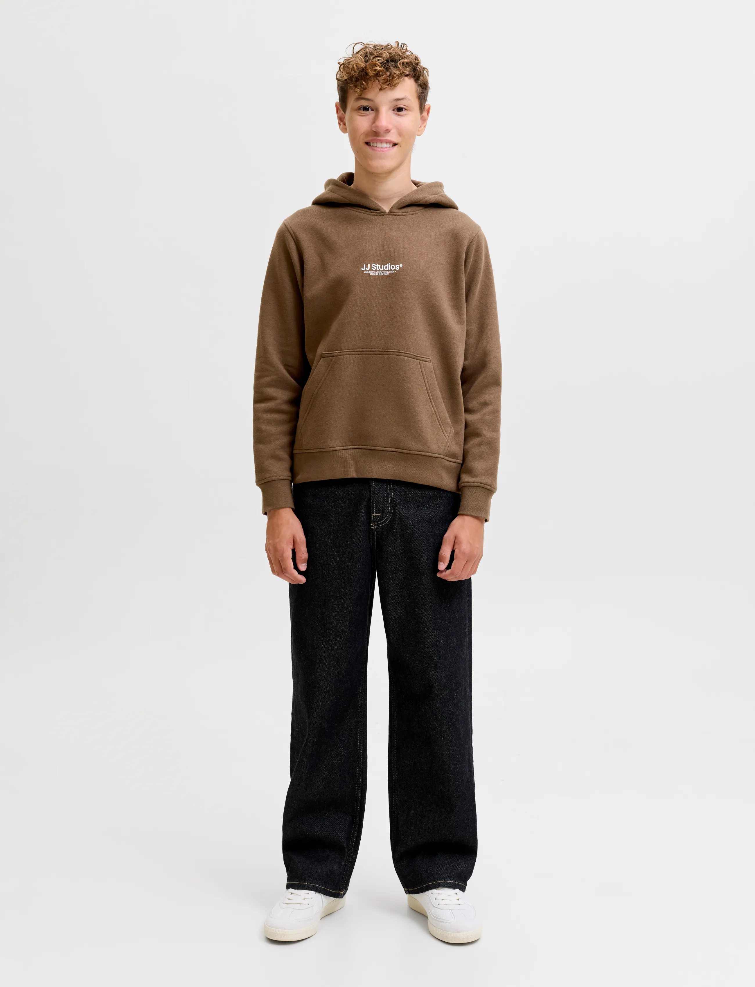 Jack & Jones - JJESOHO SWEAT HOOD NOOS JNR - kapuzenpullover - cocoa - 4