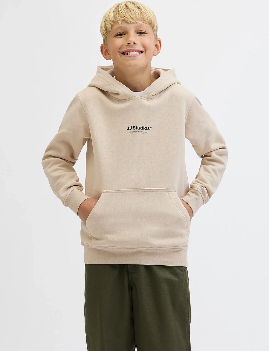 Jack & Jones - JJESOHO SWEAT HOOD NOOS JNR - kapuzenpullover - moonbeam - 0