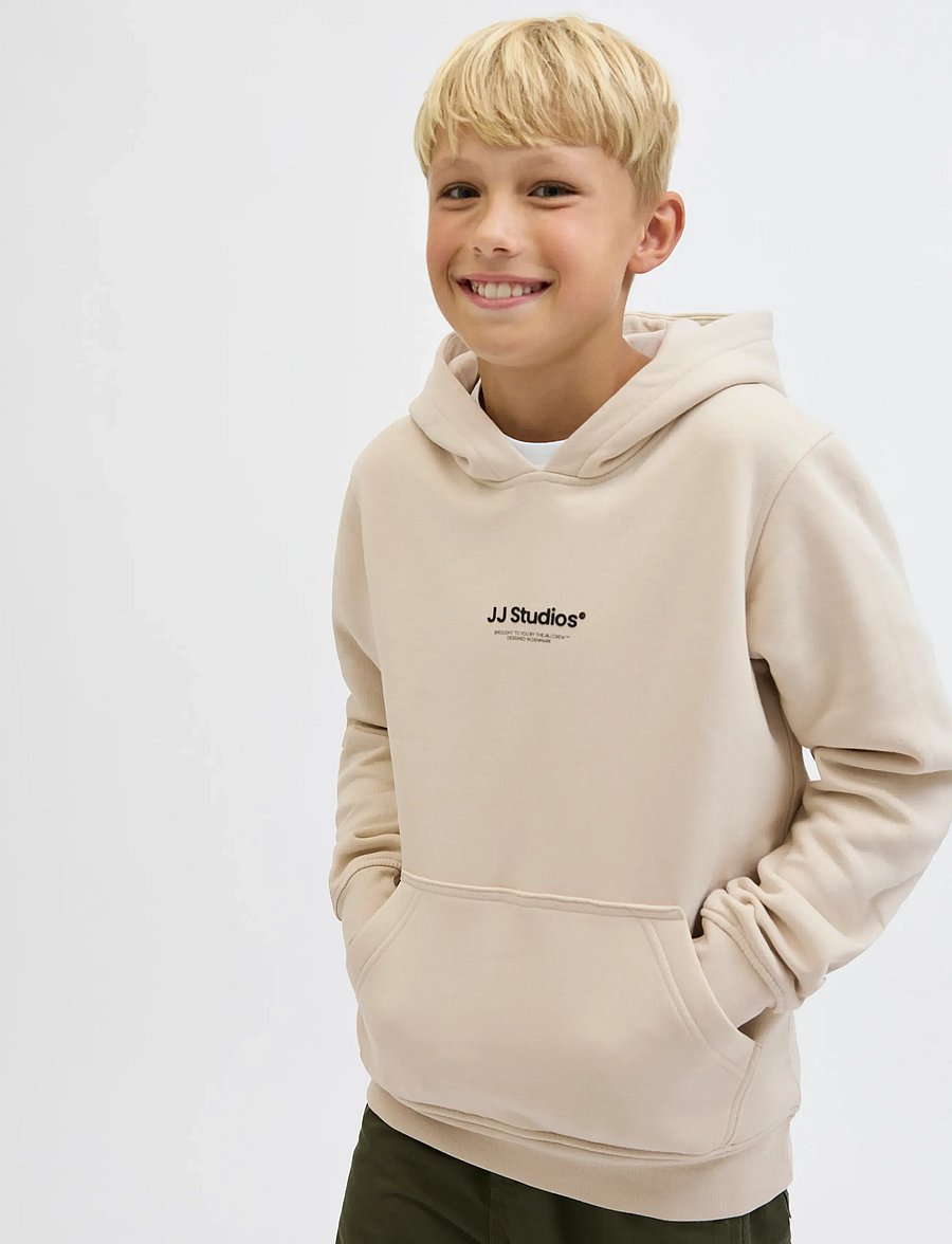 Jack & Jones - JJESOHO SWEAT HOOD NOOS JNR - kapuzenpullover - moonbeam - 5