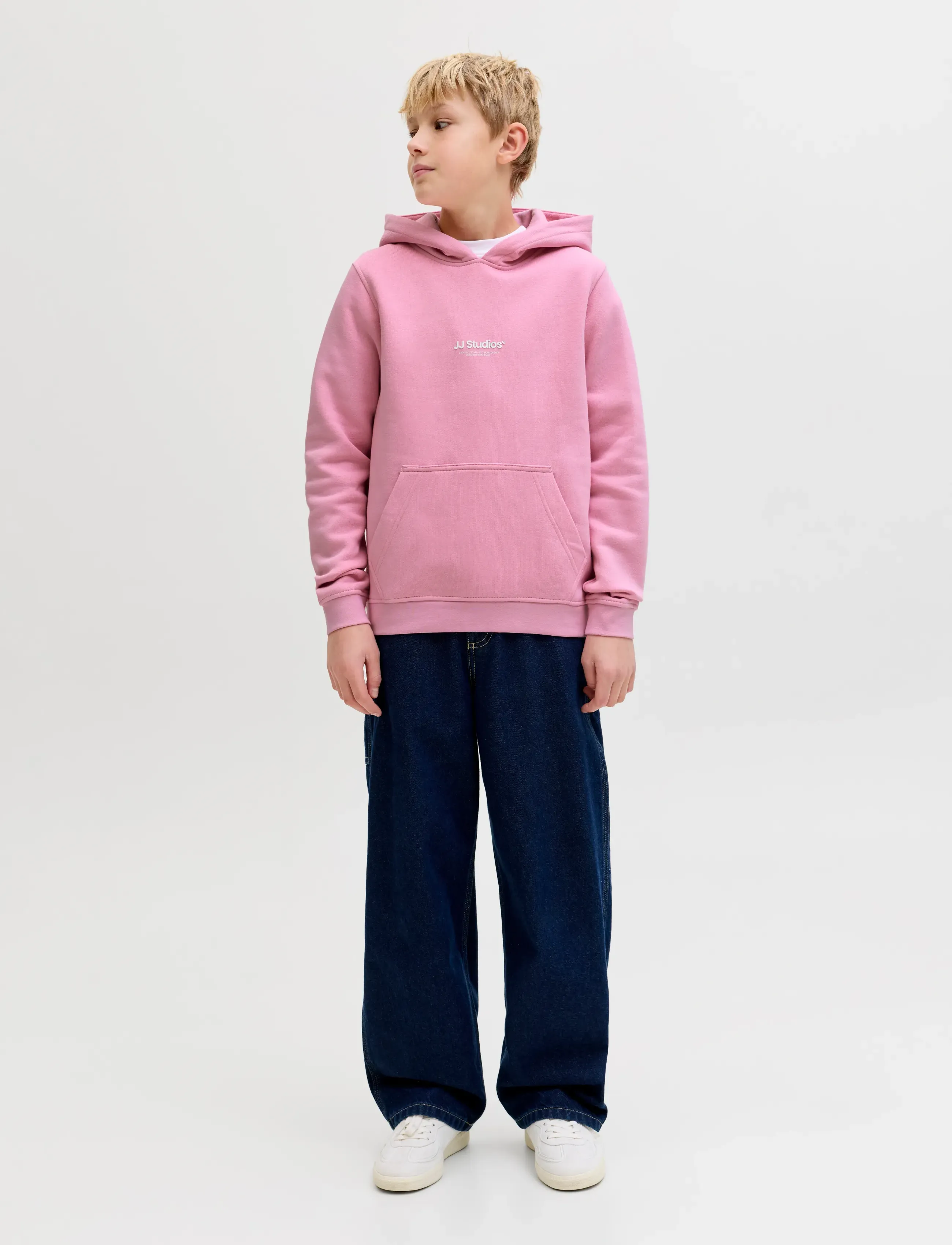 Jack & Jones - JJESOHO SWEAT HOOD NOOS JNR - hættetrøjer - prism pink - 3