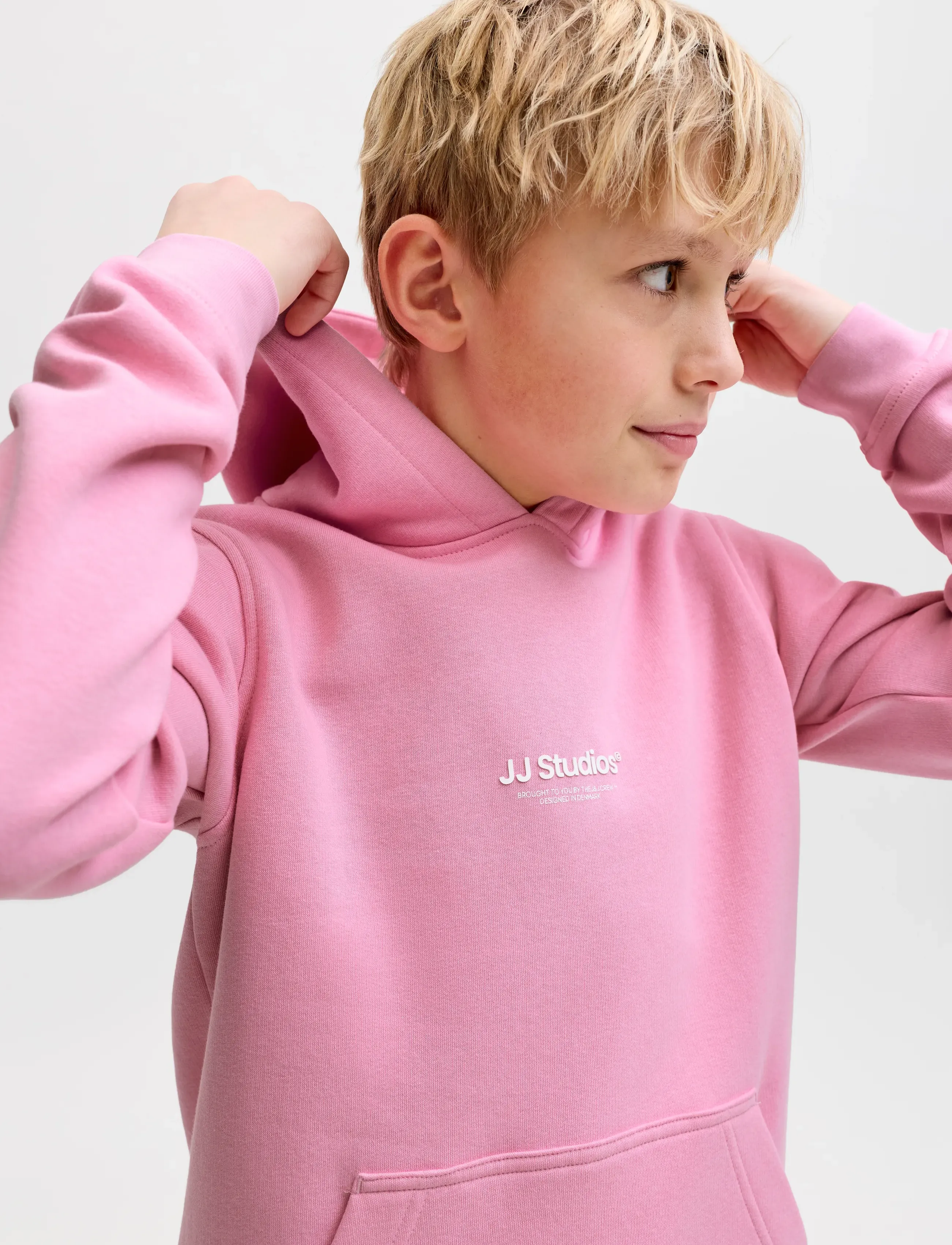 Jack & Jones - JJESOHO SWEAT HOOD NOOS JNR - hættetrøjer - prism pink - 5