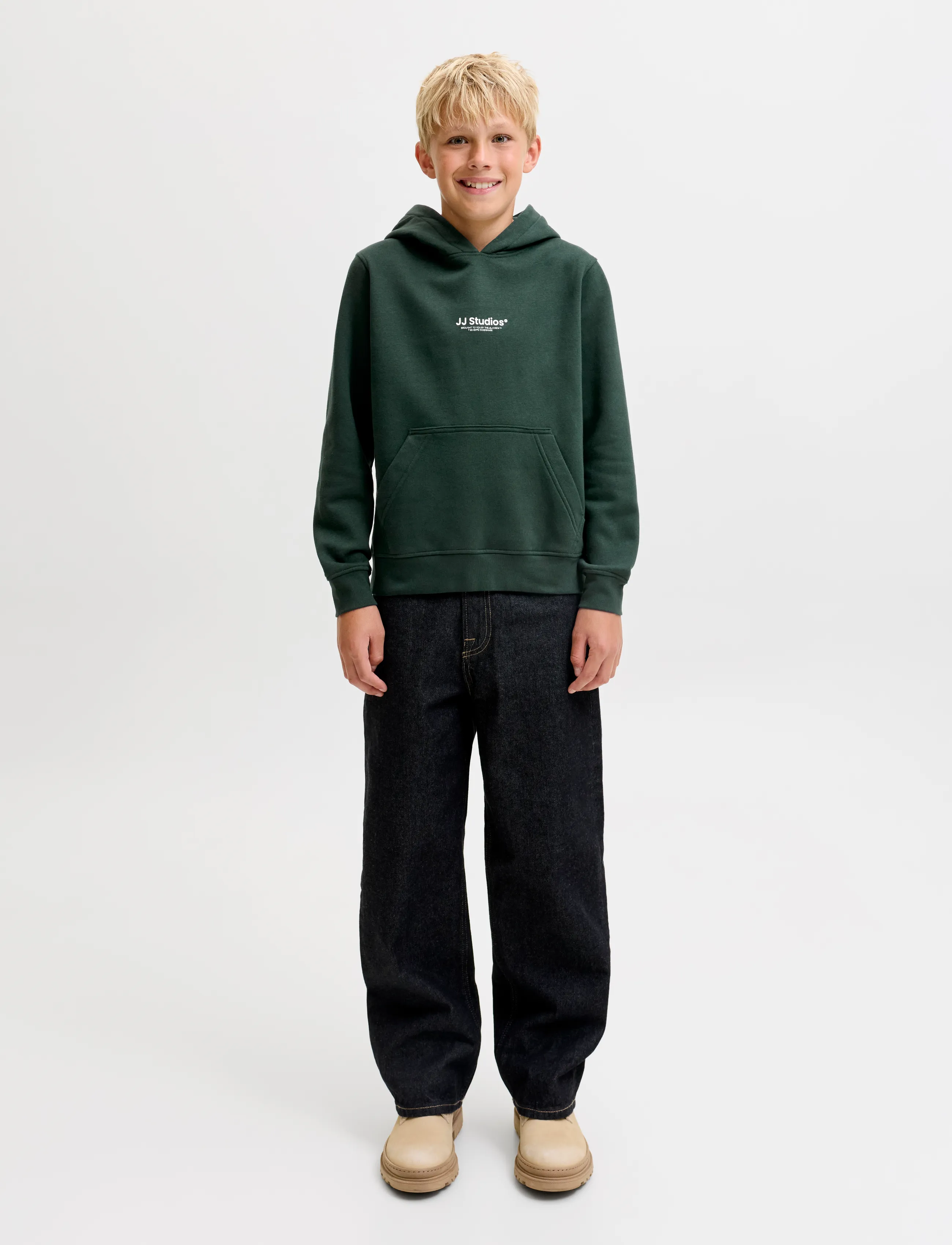 Jack & Jones - JJESOHO SWEAT HOOD NOOS JNR - kapuzenpullover - scarab - 3
