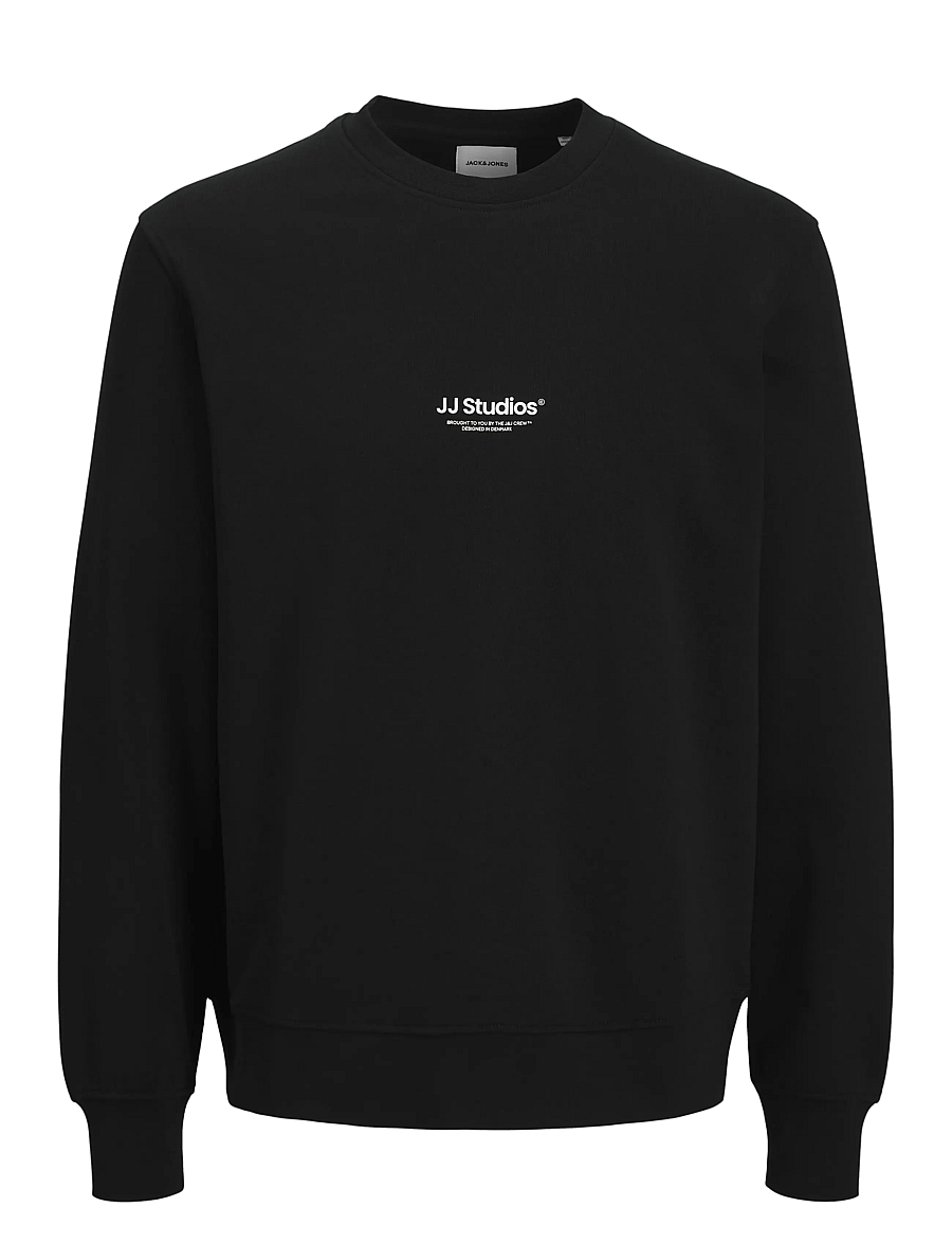 Jack & Jones - JJESOHO SWEAT CREW NECK SN JNR - sweatshirts - black - 1