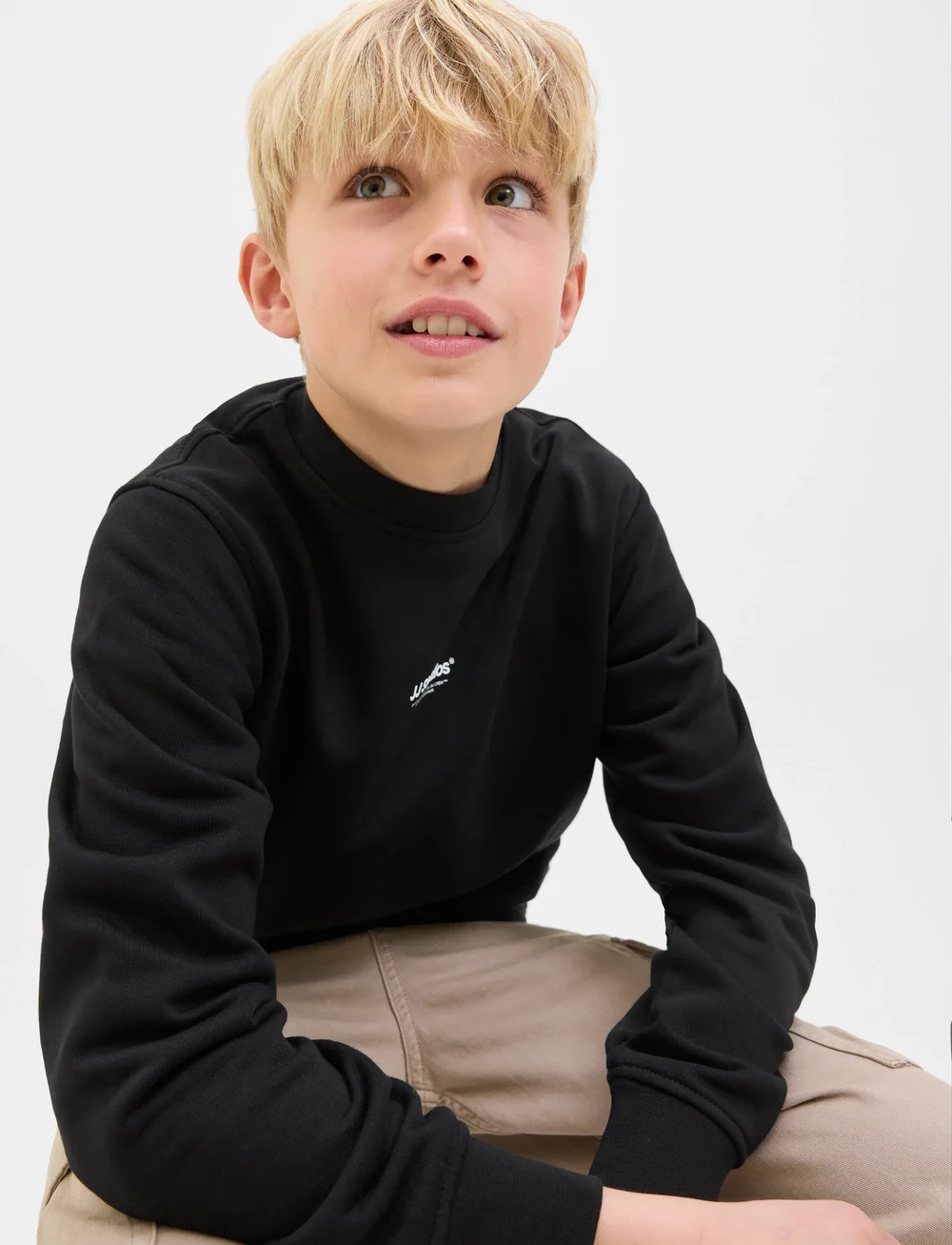 Jack & Jones - JJESOHO SWEAT CREW NECK SN JNR - sweatshirts - black - 3