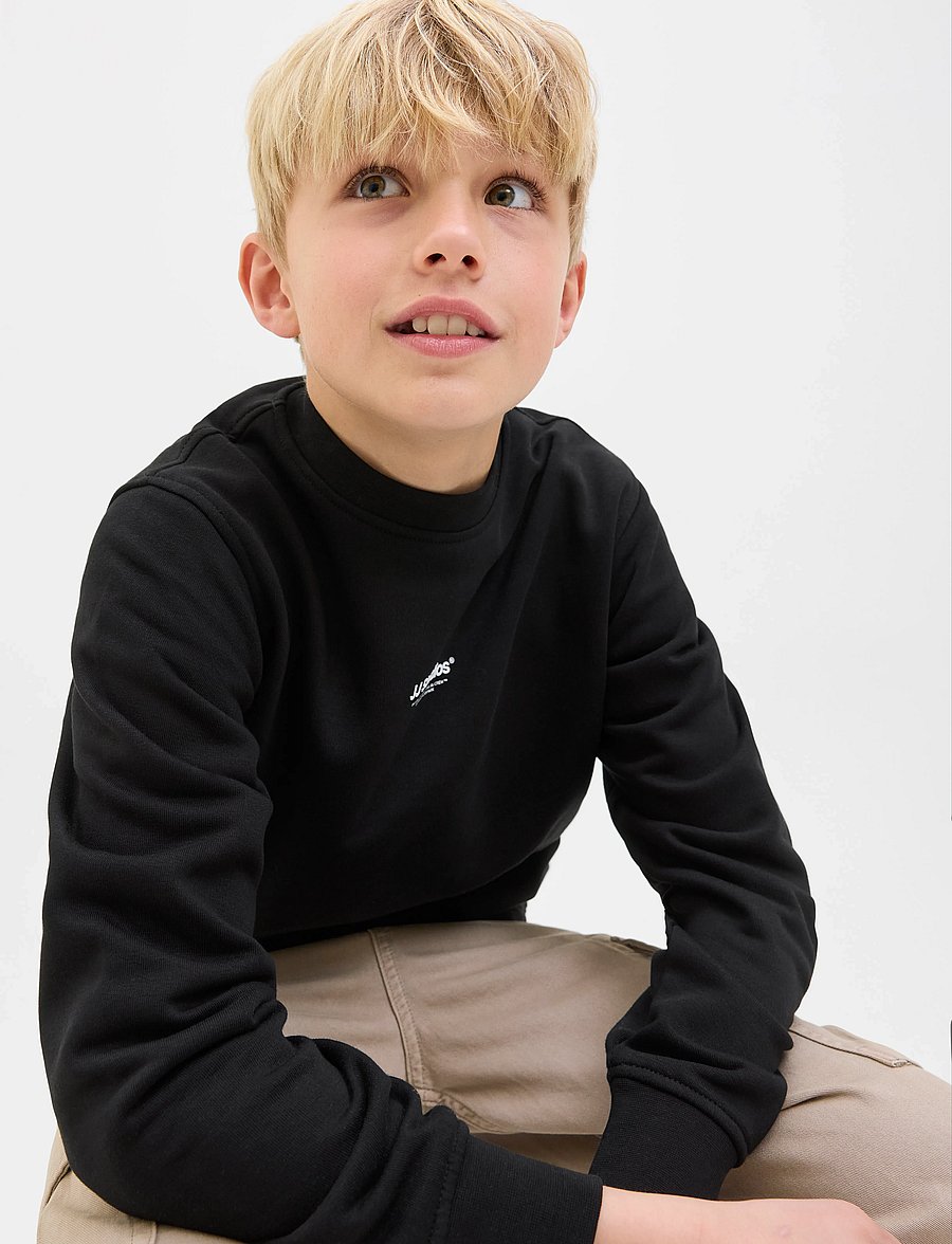 Jack & Jones - JJESOHO SWEAT CREW NECK SN JNR - sweatshirts - black - 3