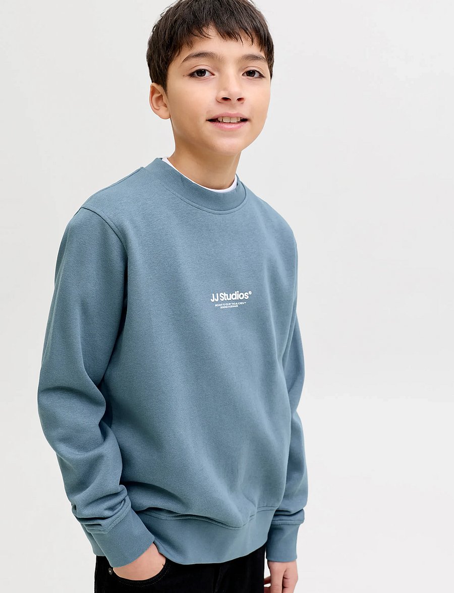 Jack & Jones - JJESOHO SWEAT CREW NECK SN JNR - sweatshirts - blue mirage - 5