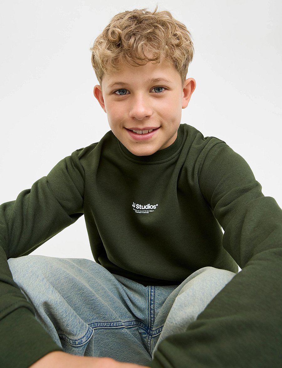 Jack & Jones - JJESOHO SWEAT CREW NECK SN JNR - sweatshirts - duffel bag - 3